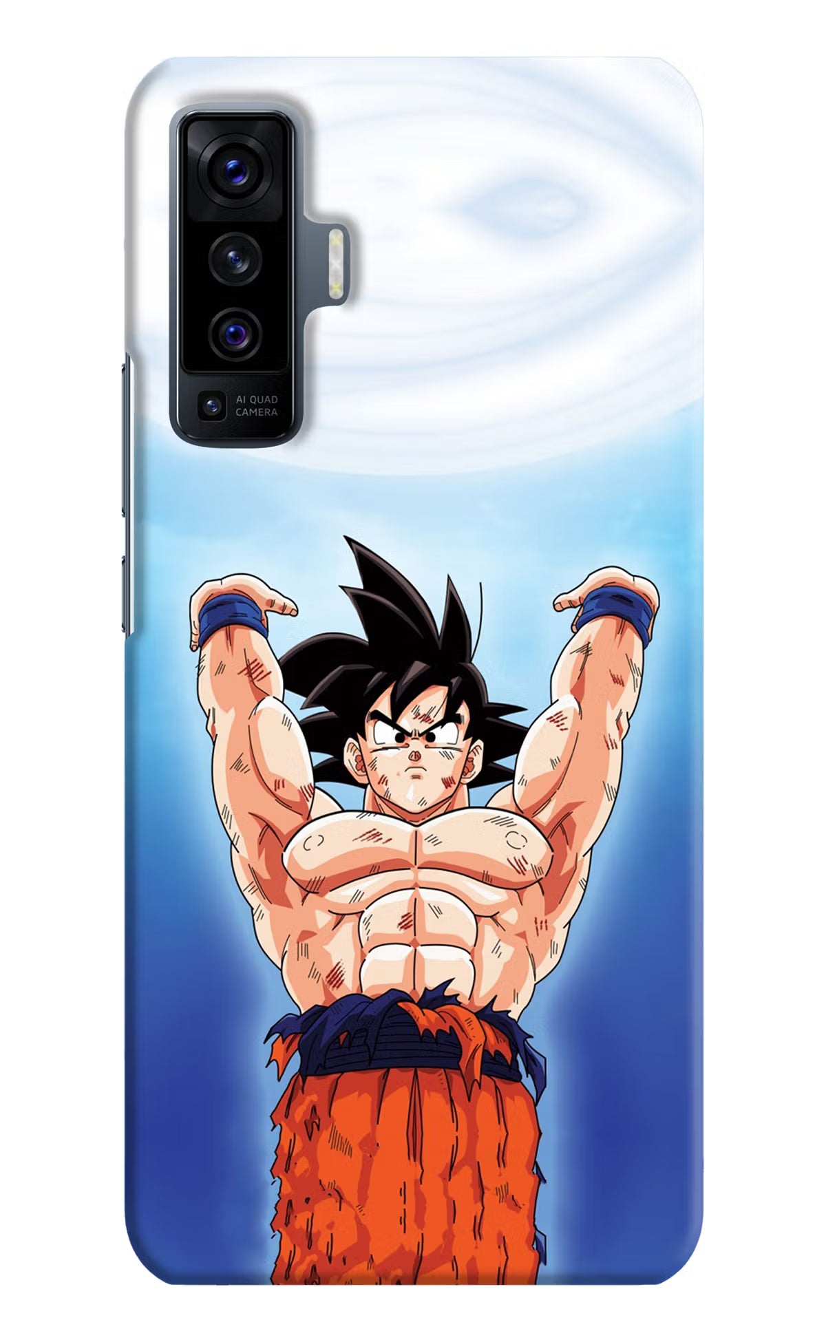 Goku Power Vivo X50 Back Cover - Goku Power Vivo X50 Hard Case Back Cover by Casekaro Goku Power Vivo X50 Hard Case Back Cover by Casekaro