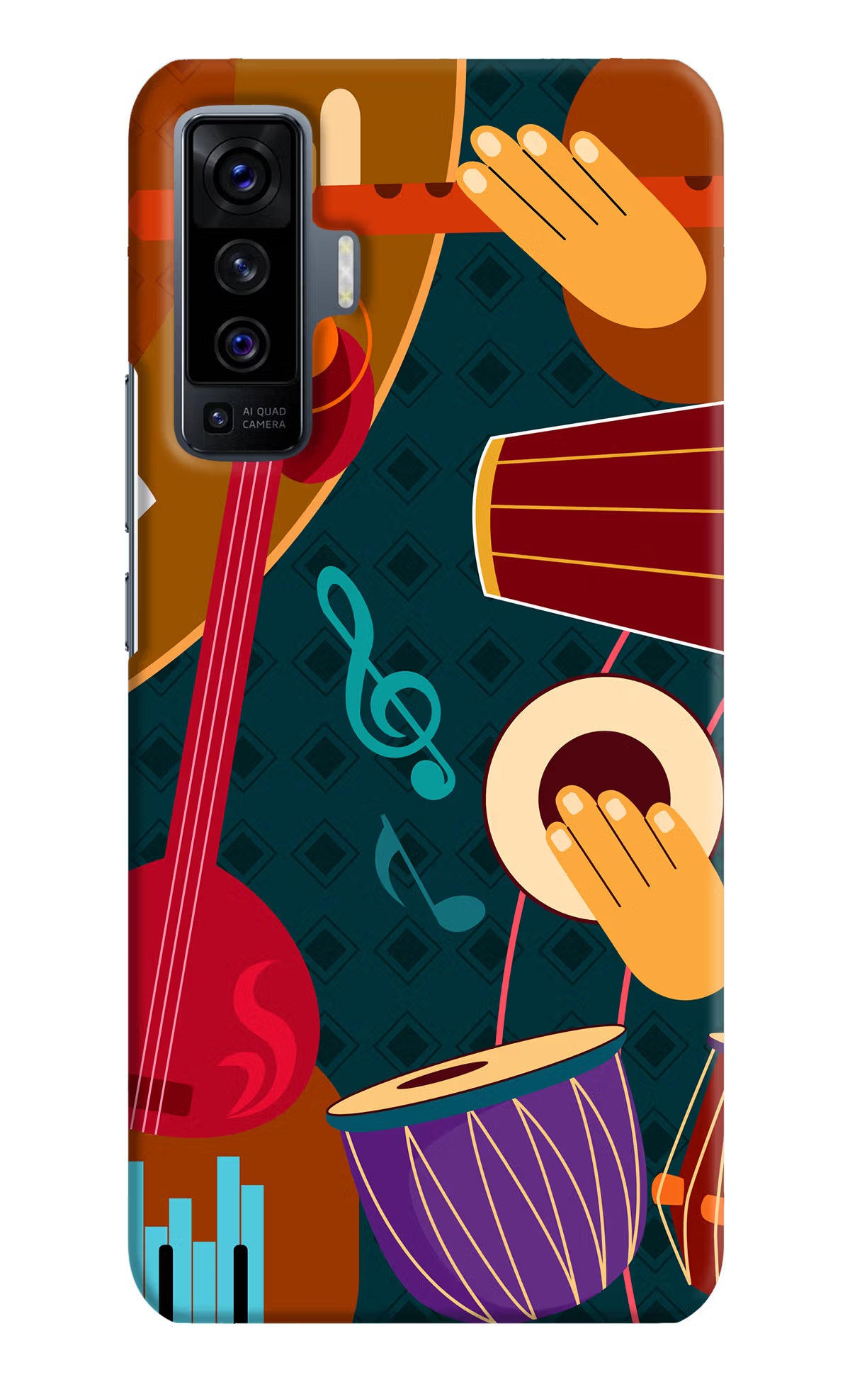 Music Instrument Vivo X50 Back Cover - Music Instrument Vivo X50 Hard Case Back Cover by Casekaro Music Instrument Vivo X50 Hard Case Back Cover by Casekaro