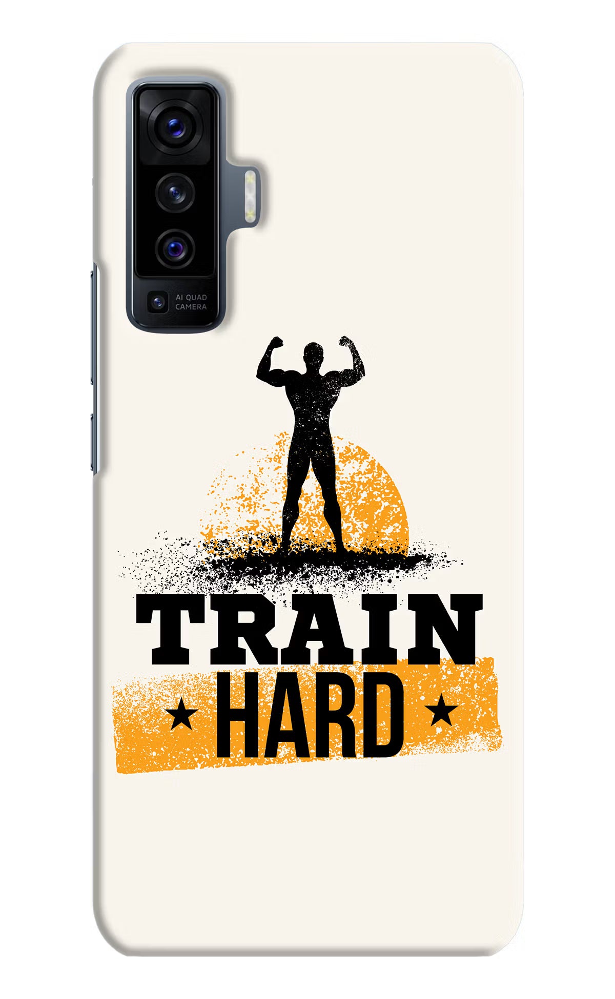 Train Hard Vivo X50 Back Cover - Train Hard Vivo X50 Hard Case Back Cover by Casekaro Train Hard Vivo X50 Hard Case Back Cover by Casekaro