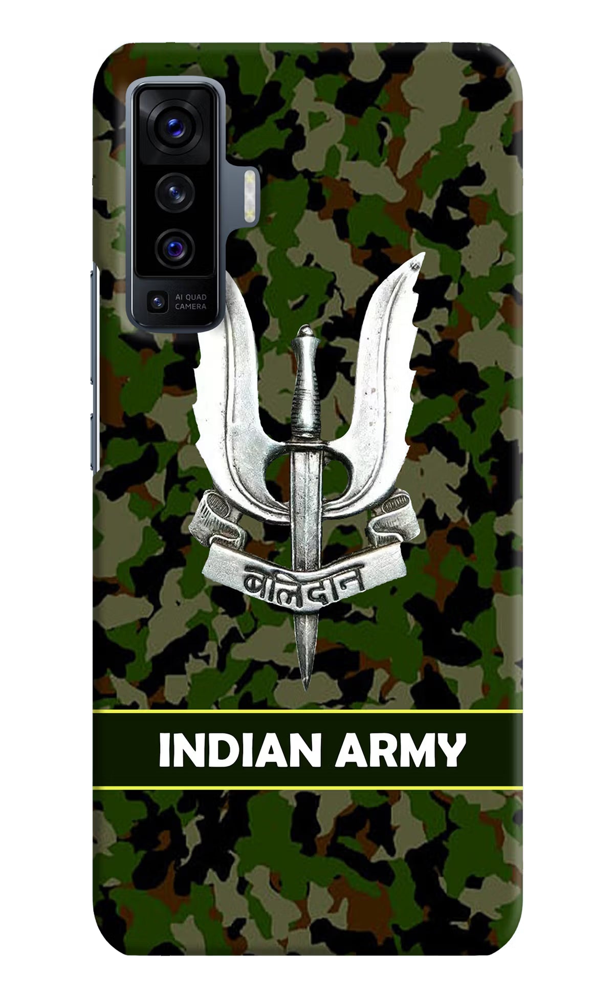 Balidan Indian Logo Vivo X50 Back Cover - Balidan Indian Logo Vivo X50 Hard Case Back Cover by Casekaro Balidan Indian Logo Vivo X50 Hard Case Back Cover by Casekaro