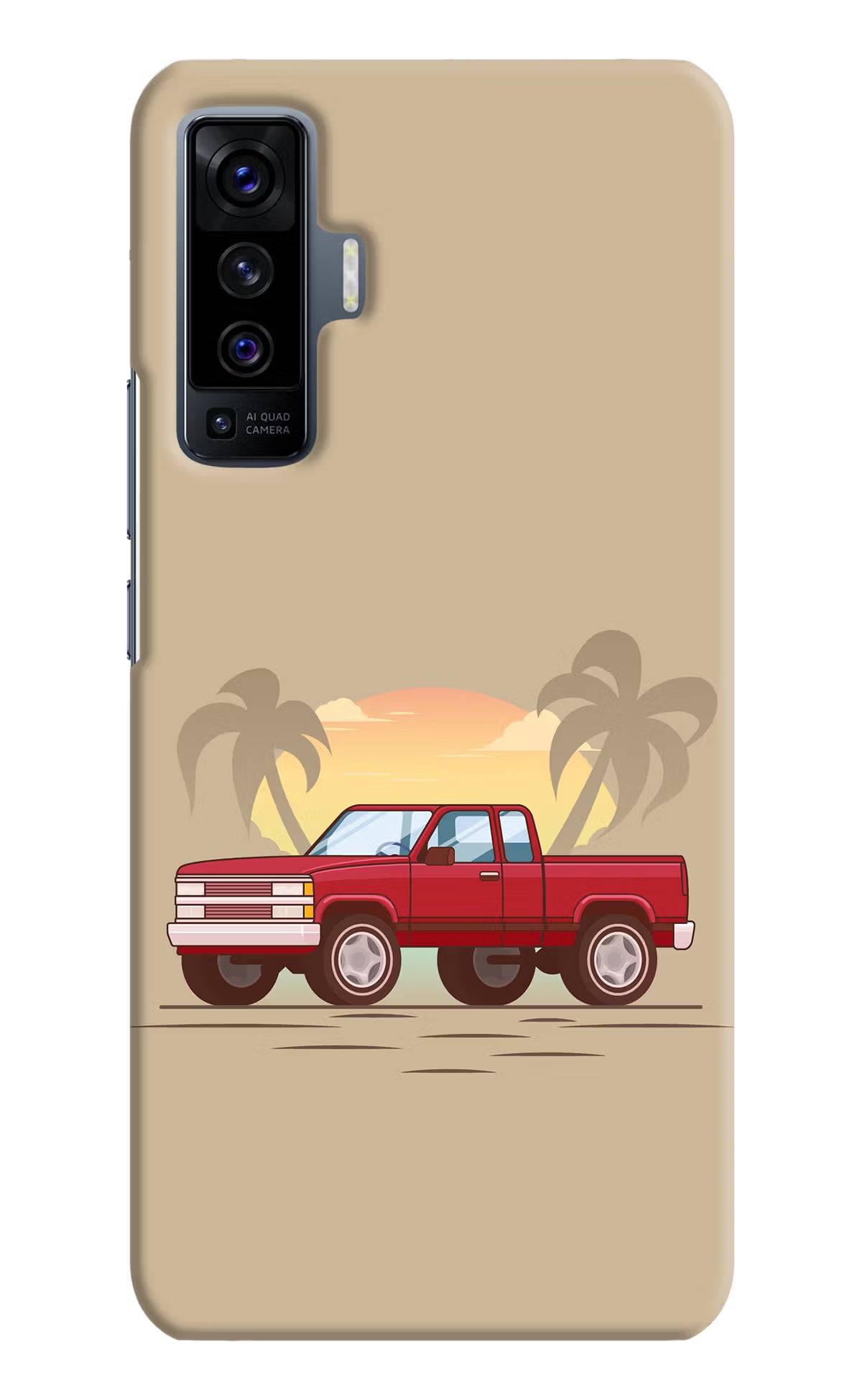 Desert Classic Drive Vivo X50 Back Cover - Desert Classic Drive Vivo X50 Hard Case Back Cover by Casekaro Desert Classic Drive Vivo X50 Hard Case Back Cover by Casekaro