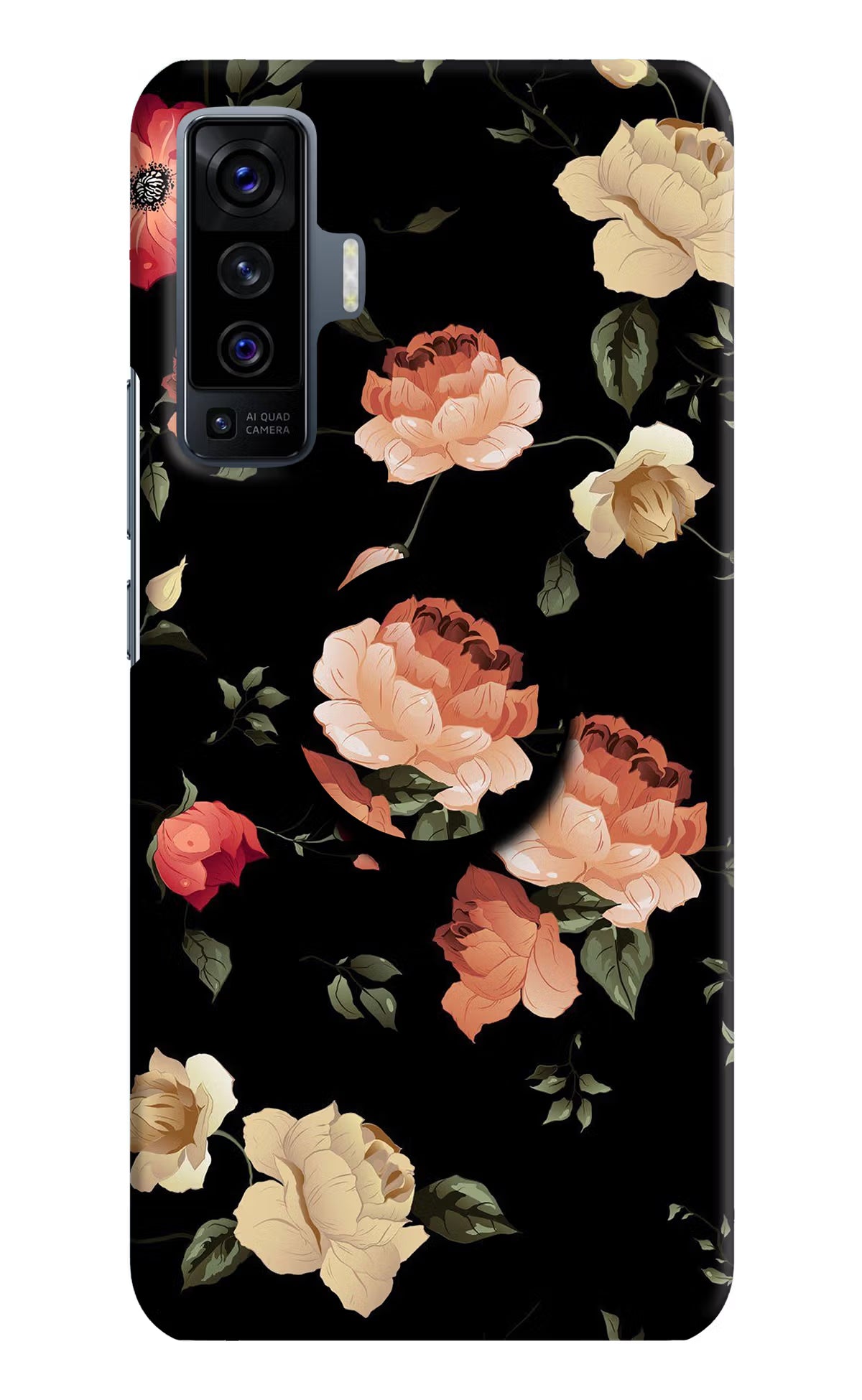 Flowers Vivo X50 Pop Case - Flowers Vivo X50 Pop Case by Casekaro Flowers Vivo X50 Pop Case by Casekaro