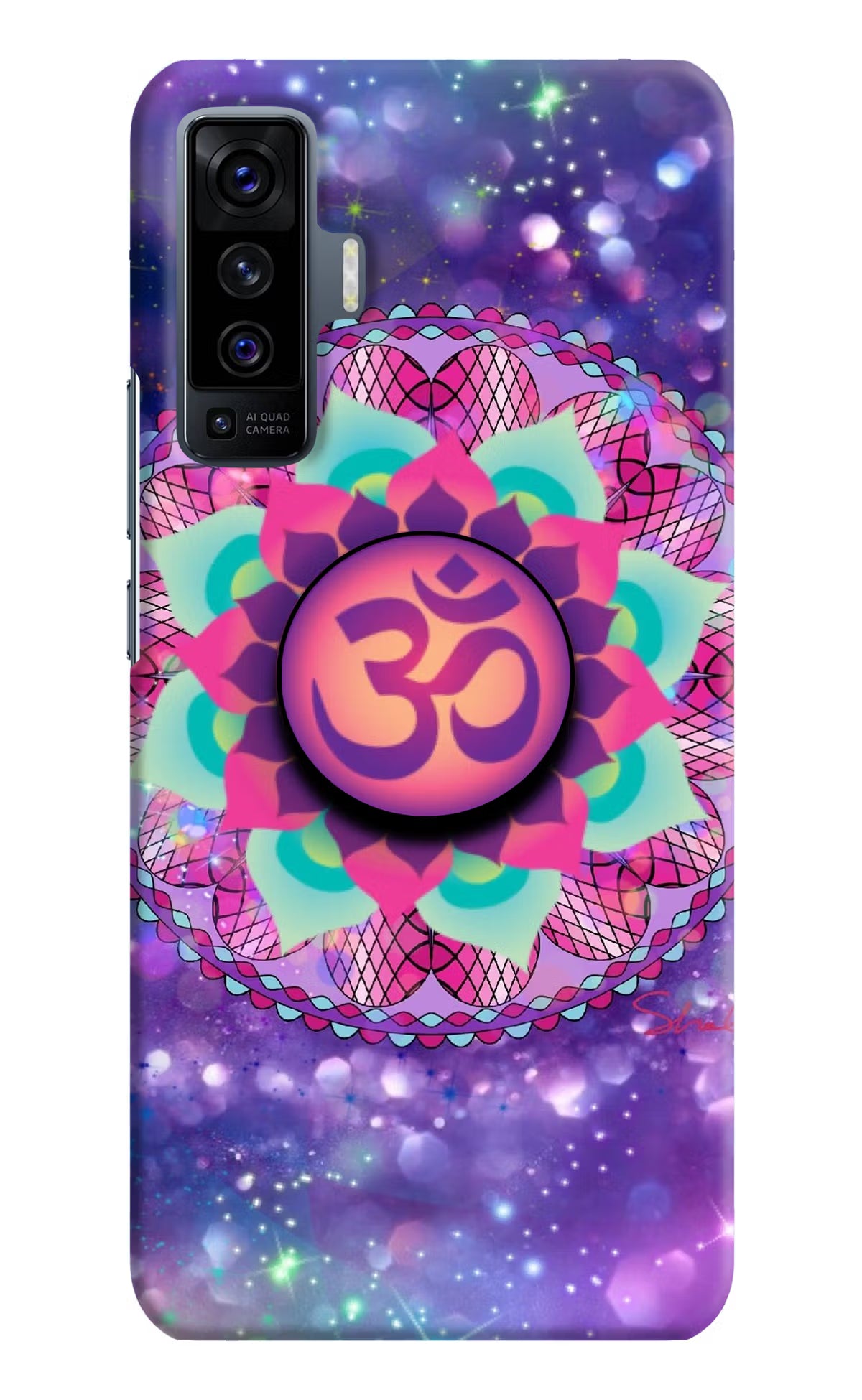 Om Purple Vivo X50 Pop Case - Om Purple Vivo X50 Pop Case by Casekaro Om Purple Vivo X50 Pop Case by Casekaro
