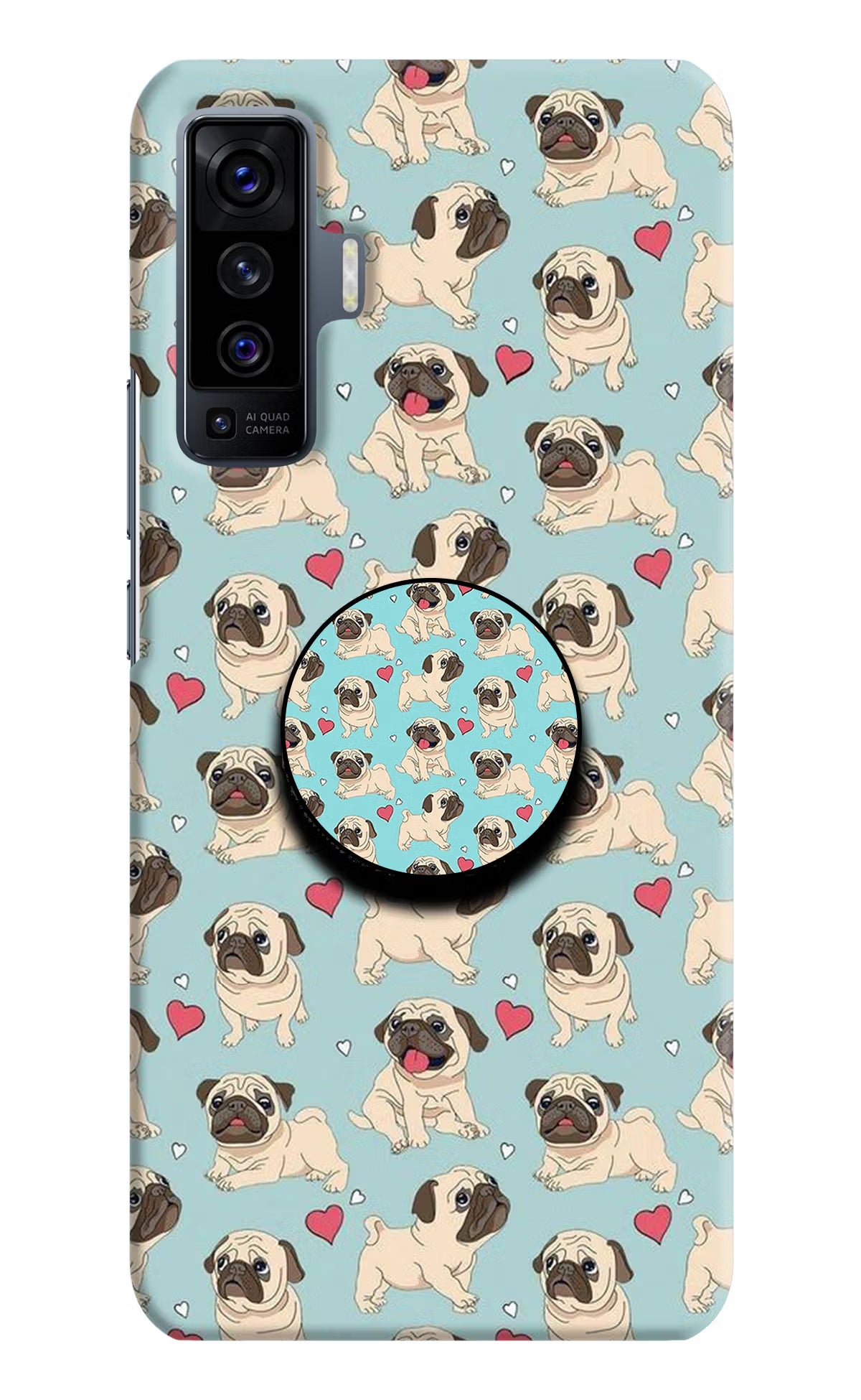 Pug Dog Vivo X50 Pop Case - Pug Dog Vivo X50 Pop Case by Casekaro Pug Dog Vivo X50 Pop Case by Casekaro
