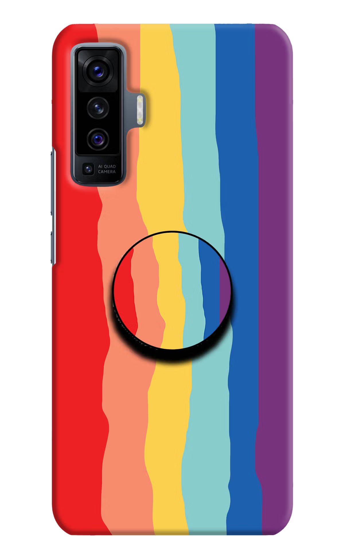 Rainbow Vivo X50 Pop Case - Rainbow Vivo X50 Pop Case by Casekaro Rainbow Vivo X50 Pop Case by Casekaro