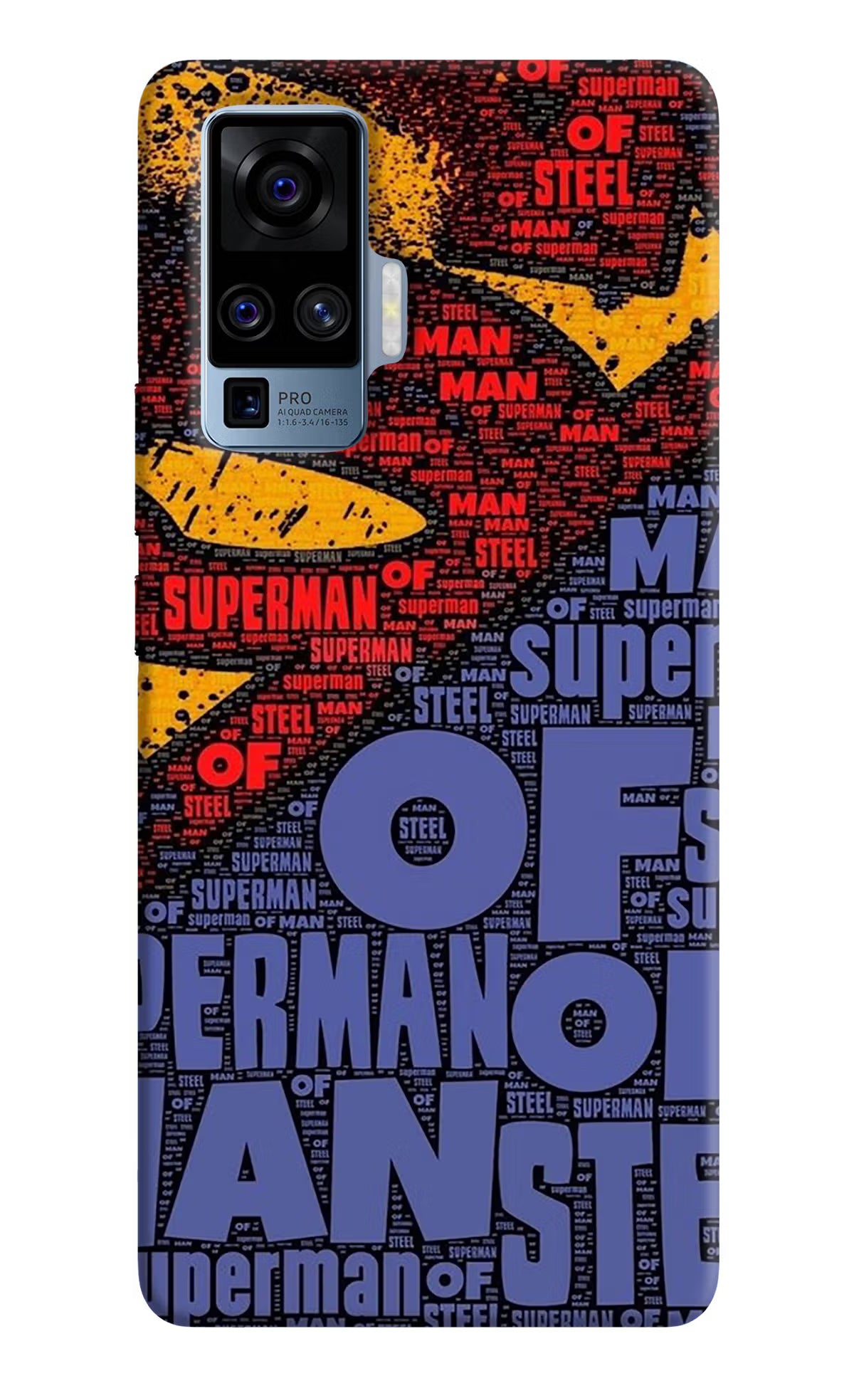 Superman Vivo X50 Pro Back Cover - Superman Vivo X50 Pro Hard Case Back Cover by Casekaro Superman Vivo X50 Pro Hard Case Back Cover by Casekaro