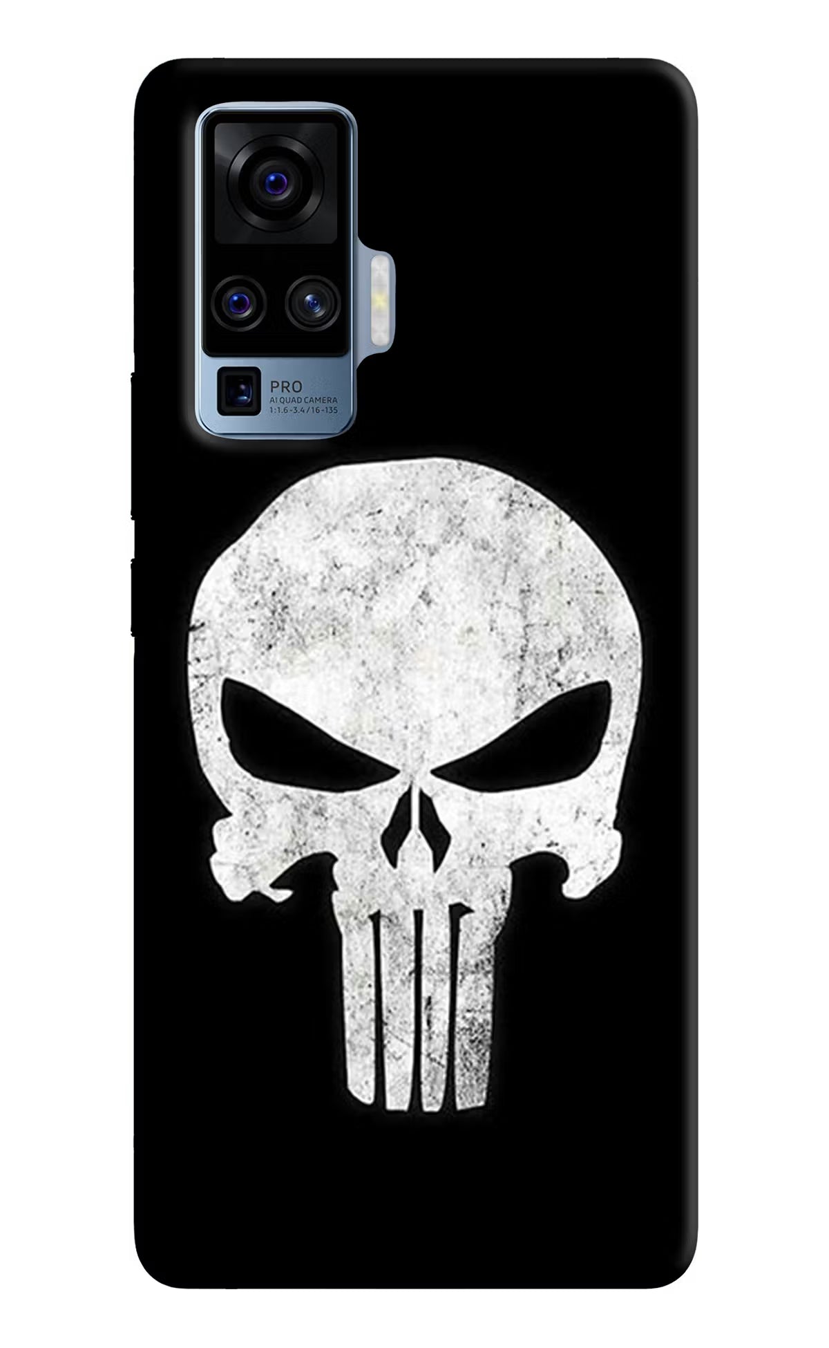 Punisher Skull Vivo X50 Pro Back Cover - Punisher Skull Vivo X50 Pro Hard Case Back Cover by Casekaro Punisher Skull Vivo X50 Pro Hard Case Back Cover by Casekaro