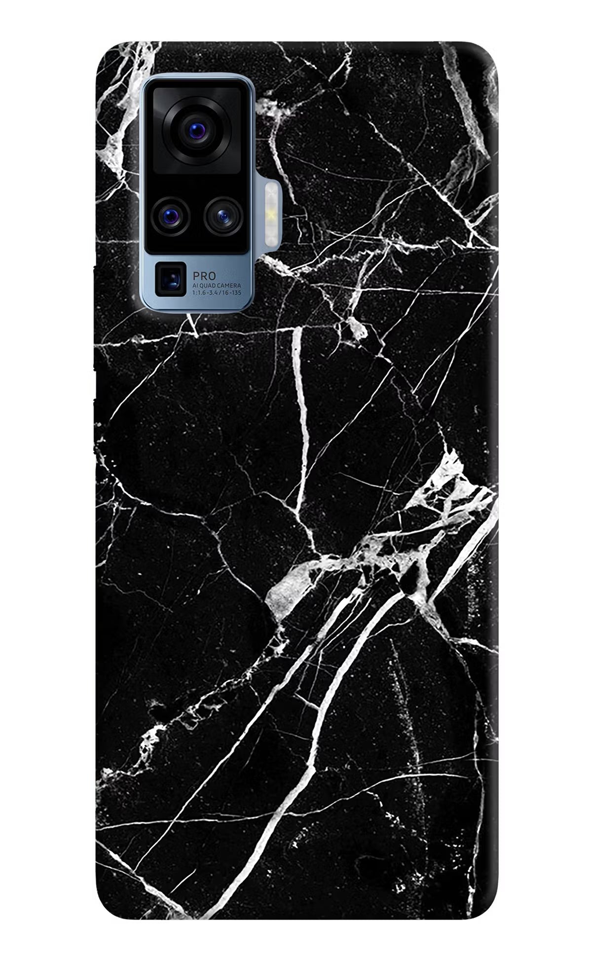 Black Marble Pattern Vivo X50 Pro Back Cover - Black Marble Pattern Vivo X50 Pro Hard Case Back Cover by Casekaro Black Marble Pattern Vivo X50 Pro Hard Case Back Cover by Casekaro