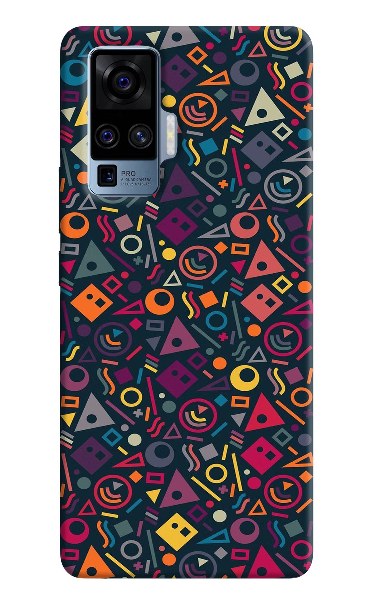 Geometric Abstract Vivo X50 Pro Back Cover - Geometric Abstract Vivo X50 Pro Hard Case Back Cover by Casekaro Geometric Abstract Vivo X50 Pro Hard Case Back Cover by Casekaro