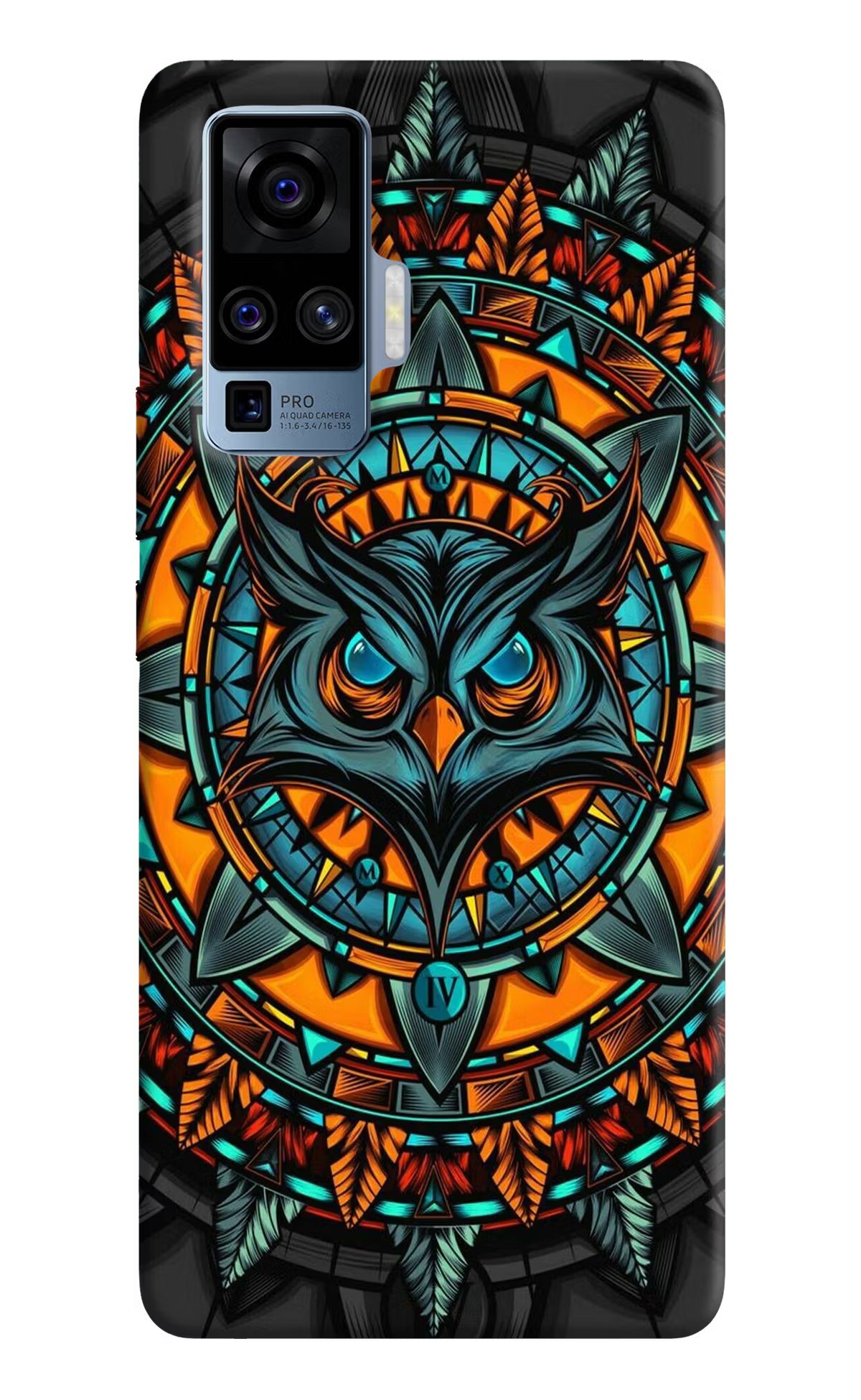 Angry Owl Art Vivo X50 Pro Back Cover - Angry Owl Art Vivo X50 Pro Hard Case Back Cover by Casekaro Angry Owl Art Vivo X50 Pro Hard Case Back Cover by Casekaro
