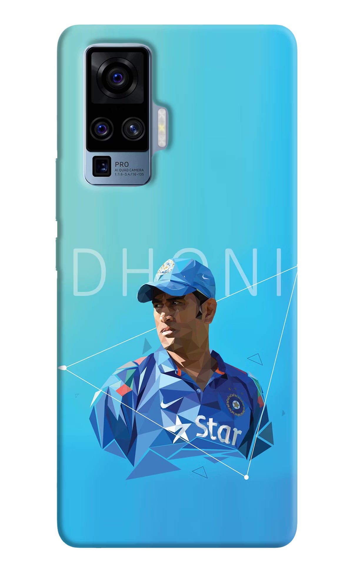 Dhoni Artwork Vivo X50 Pro Back Cover - Dhoni Artwork Vivo X50 Pro Hard Case Back Cover by Casekaro Dhoni Artwork Vivo X50 Pro Hard Case Back Cover by Casekaro