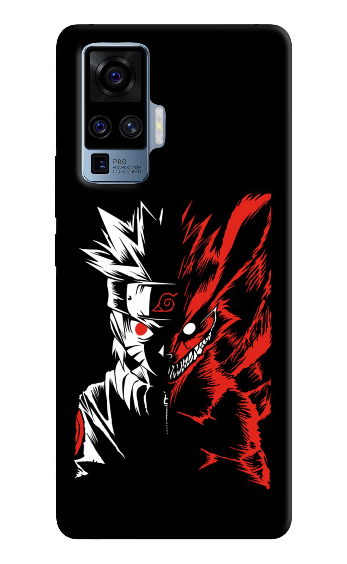 Naruto Two Face Vivo X50 Pro Back Cover - Naruto Two Face Vivo X50 Pro Hard Case Back Cover by Casekaro Naruto Two Face Vivo X50 Pro Hard Case Back Cover by Casekaro