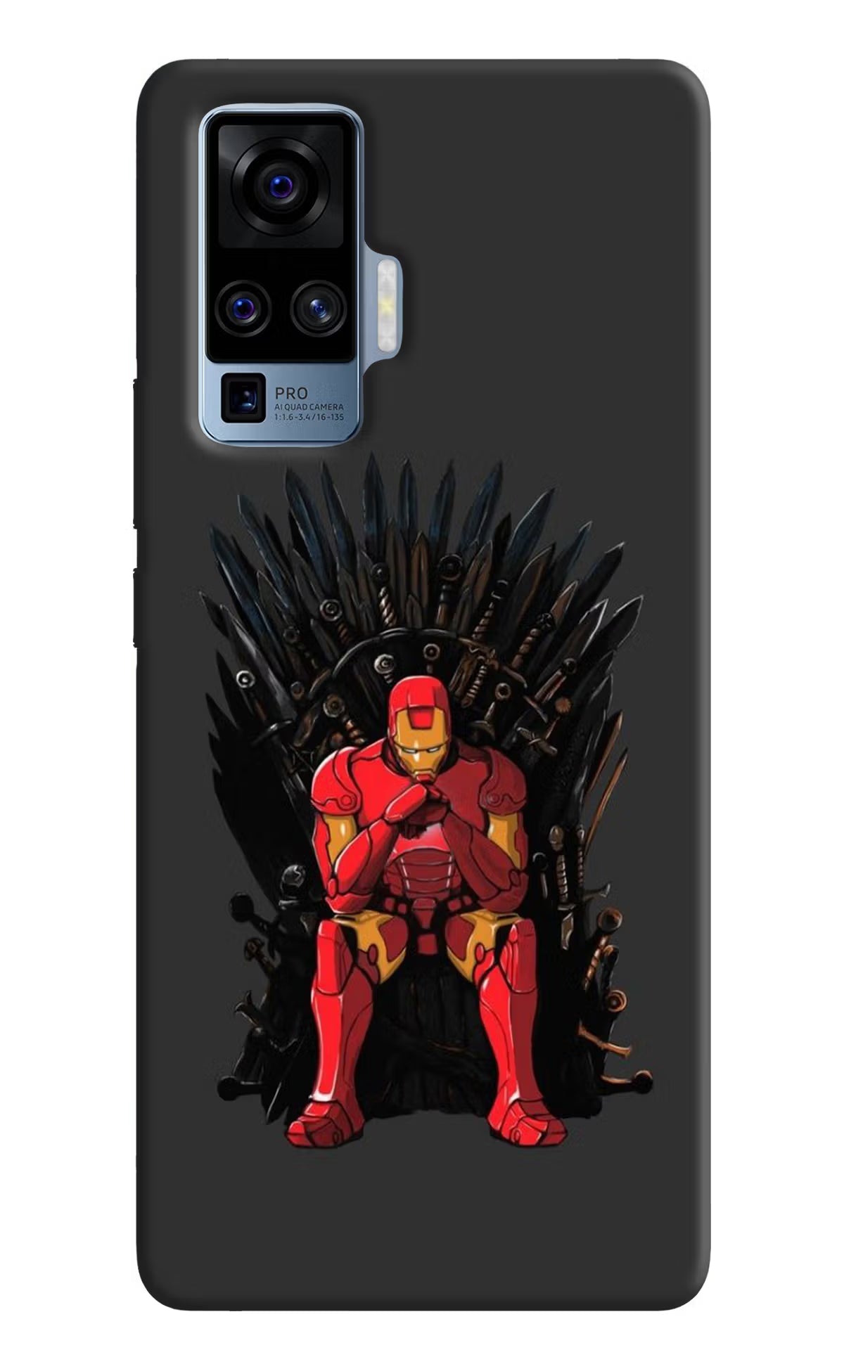 Ironman Throne Vivo X50 Pro Back Cover - Ironman Throne Vivo X50 Pro Hard Case Back Cover by Casekaro Ironman Throne Vivo X50 Pro Hard Case Back Cover by Casekaro
