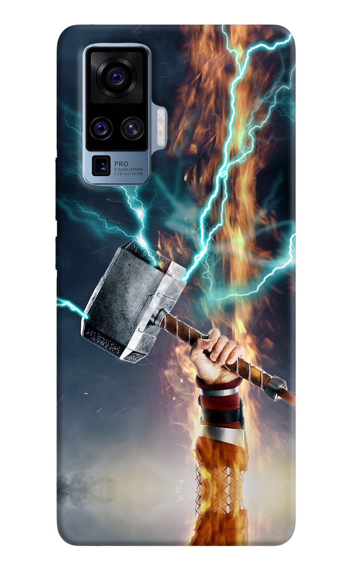 Thor Hammer Mjolnir Vivo X50 Pro Back Cover - Thor Hammer Mjolnir Vivo X50 Pro Hard Case Back Cover by Casekaro Thor Hammer Mjolnir Vivo X50 Pro Hard Case Back Cover by Casekaro