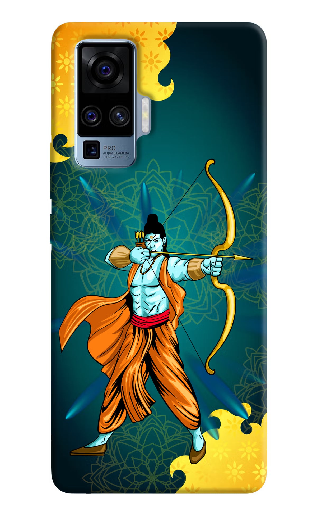 Lord Ram - 6 Vivo X50 Pro Back Cover - Lord Ram - 6 Vivo X50 Pro Hard Case Back Cover by Casekaro Lord Ram - 6 Vivo X50 Pro Hard Case Back Cover by Casekaro