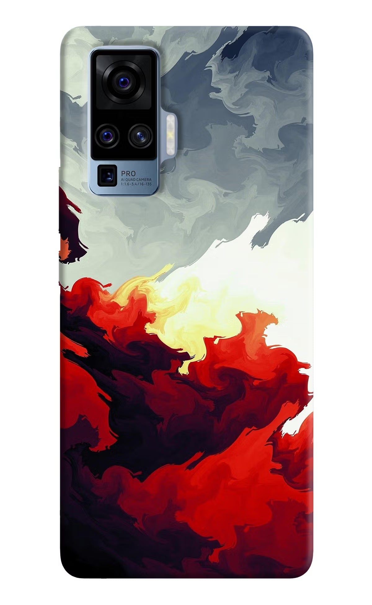 Fire Cloud Vivo X50 Pro Back Cover - Fire Cloud Vivo X50 Pro Hard Case Back Cover by Casekaro Fire Cloud Vivo X50 Pro Hard Case Back Cover by Casekaro