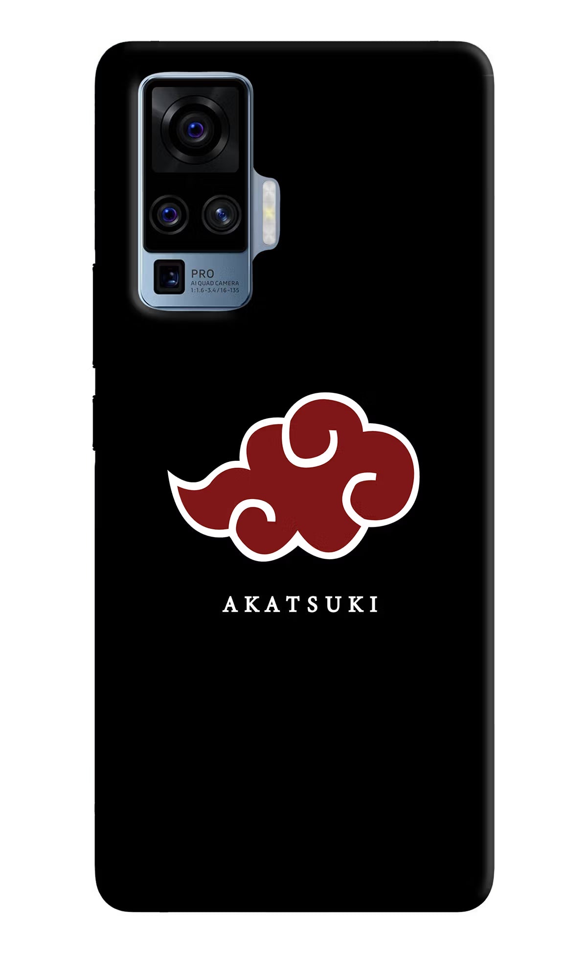 Akatsuki Vivo X50 Pro Back Cover - Akatsuki Vivo X50 Pro Hard Case Back Cover by Casekaro Akatsuki Vivo X50 Pro Hard Case Back Cover by Casekaro