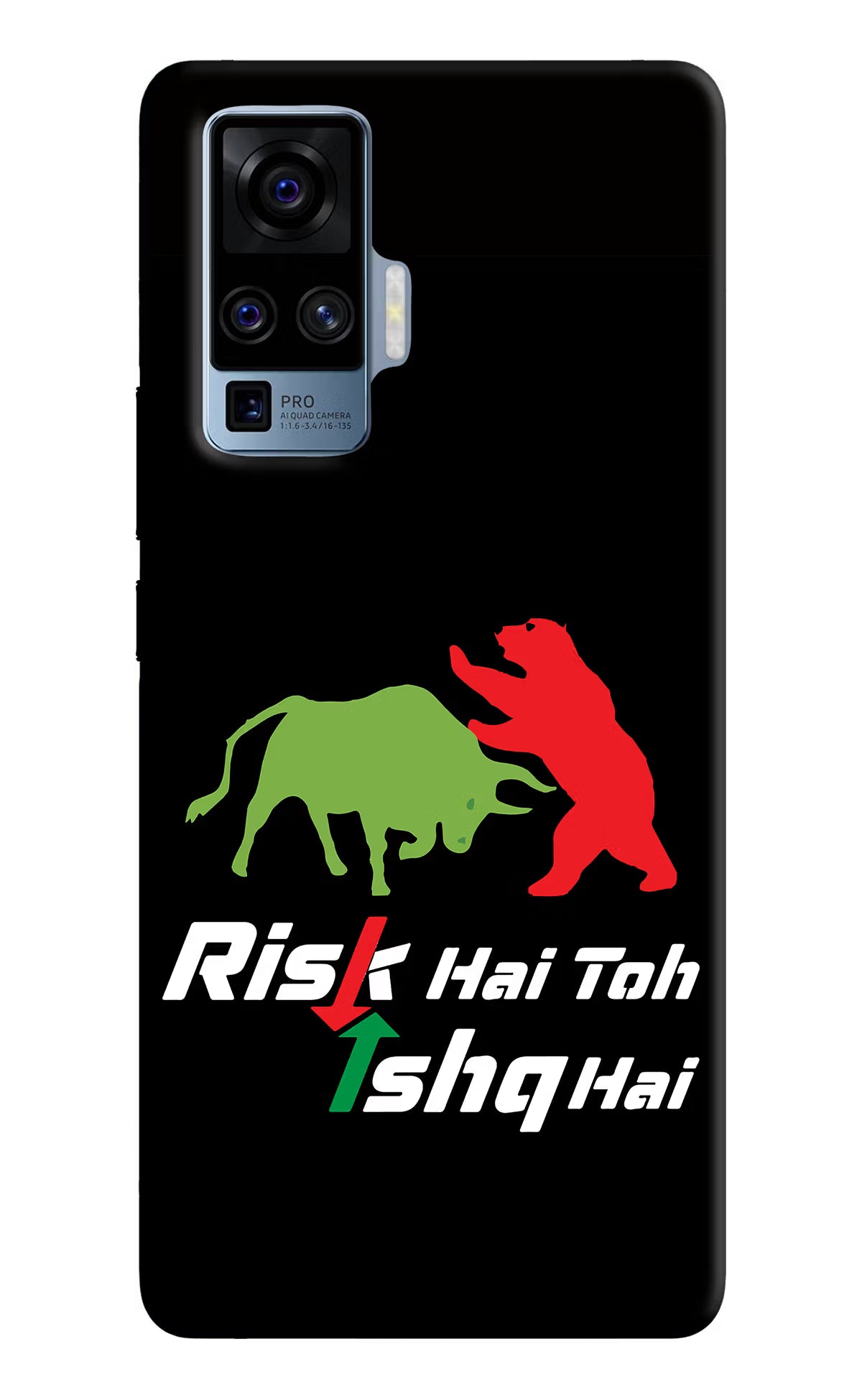 Risk Hai Toh Ishq Hai Vivo X50 Pro Back Cover - Risk Hai Toh Ishq Hai Vivo X50 Pro Hard Case Back Cover by Casekaro Risk Hai Toh Ishq Hai Vivo X50 Pro Hard Case Back Cover by Casekaro