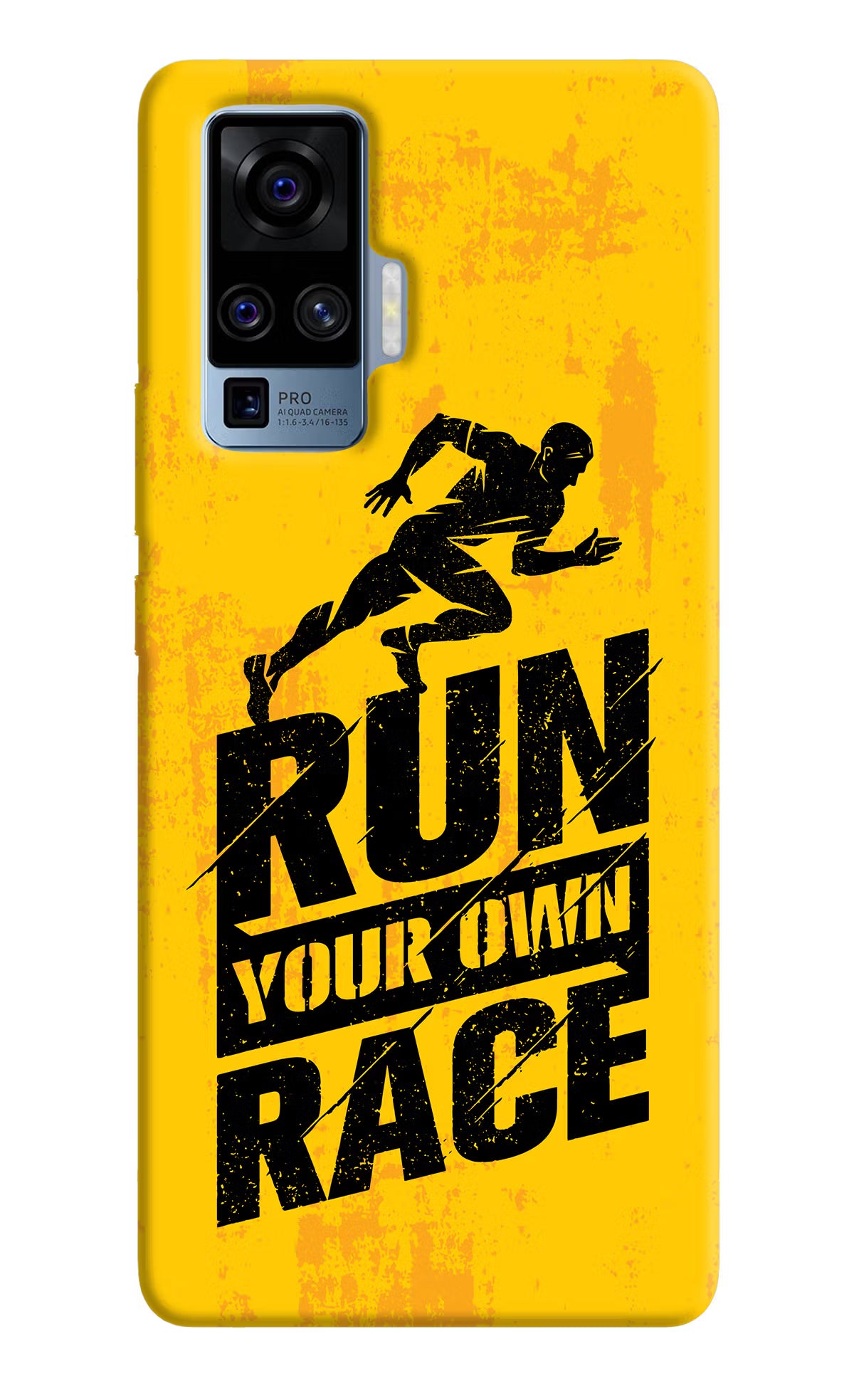 Run Your Own Race Vivo X50 Pro Back Cover - Run Your Own Race Vivo X50 Pro Hard Case Back Cover by Casekaro Run Your Own Race Vivo X50 Pro Hard Case Back Cover by Casekaro
