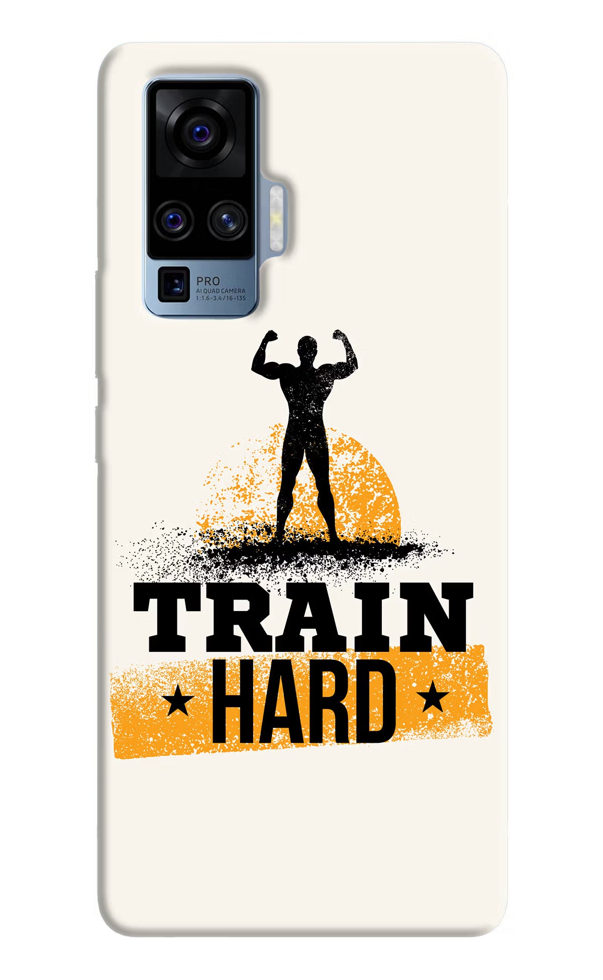 Train Hard Vivo X50 Pro Back Cover - Train Hard Vivo X50 Pro Hard Case Back Cover by Casekaro Train Hard Vivo X50 Pro Hard Case Back Cover by Casekaro