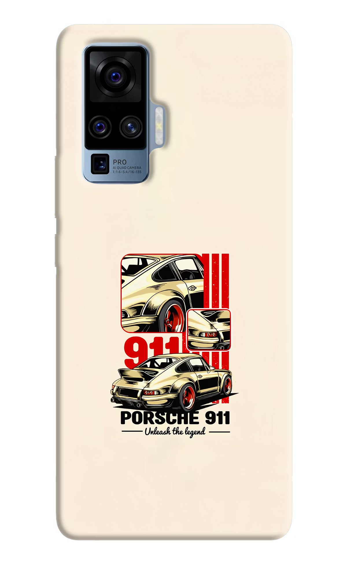 Classic Porsche 911 Vivo X50 Pro Back Cover - Classic Porsche 911 Vivo X50 Pro Hard Case Back Cover by Casekaro Classic Porsche 911 Vivo X50 Pro Hard Case Back Cover by Casekaro