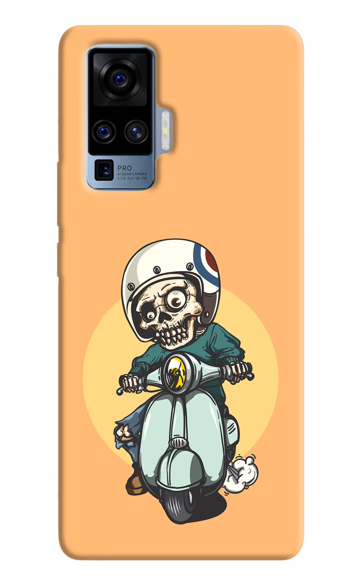 Undead Biker Vivo X50 Pro Back Cover - Undead Biker Vivo X50 Pro Hard Case Back Cover by Casekaro Undead Biker Vivo X50 Pro Hard Case Back Cover by Casekaro
