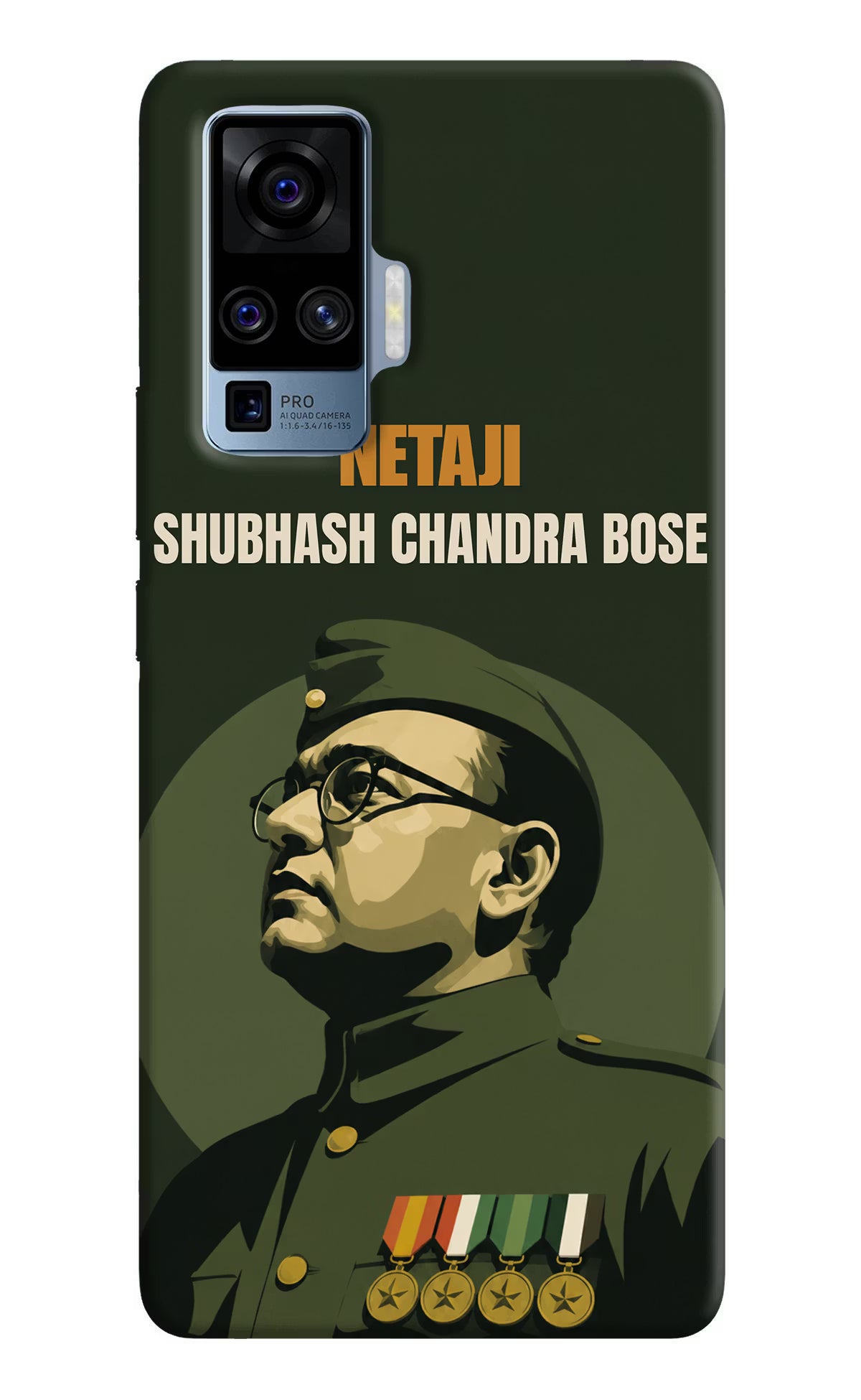 Netaji Legacy Vivo X50 Pro Back Cover - Netaji Legacy Vivo X50 Pro Back Cover Netaji Legacy Vivo X50 Pro Back Cover
