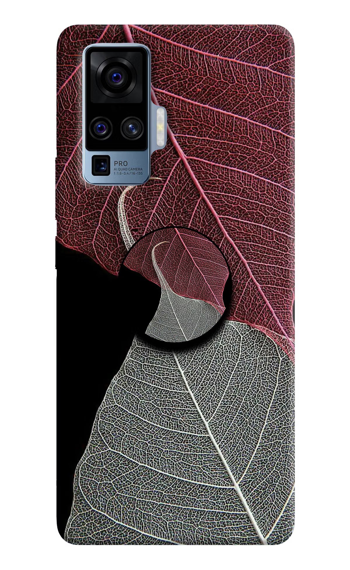 Leaf Pattern Vivo X50 Pro Pop Case - Leaf Pattern Vivo X50 Pro Pop Case by Casekaro Leaf Pattern Vivo X50 Pro Pop Case by Casekaro