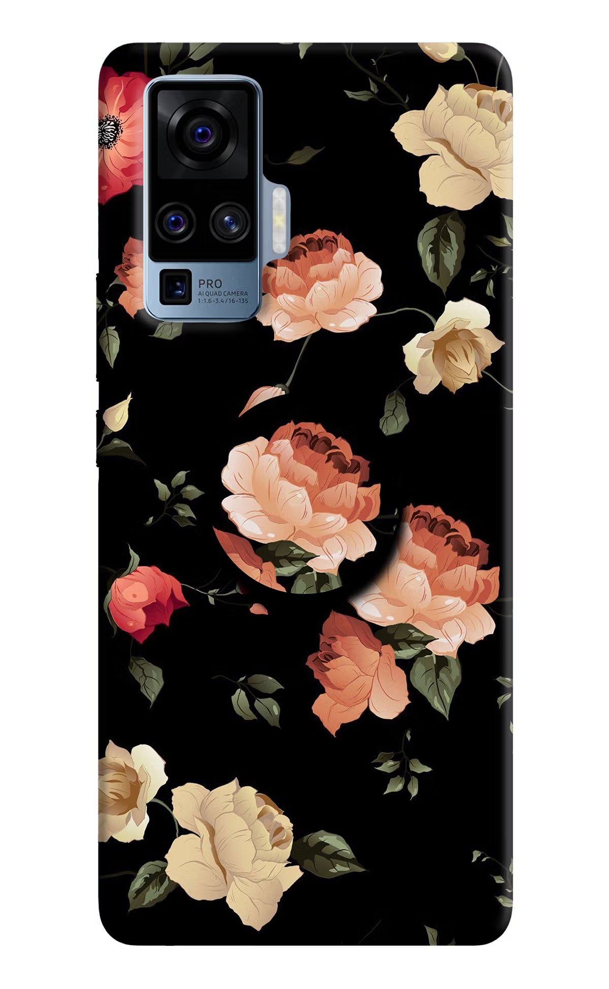 Flowers Vivo X50 Pro Pop Case - Flowers Vivo X50 Pro Pop Case by Casekaro Flowers Vivo X50 Pro Pop Case by Casekaro