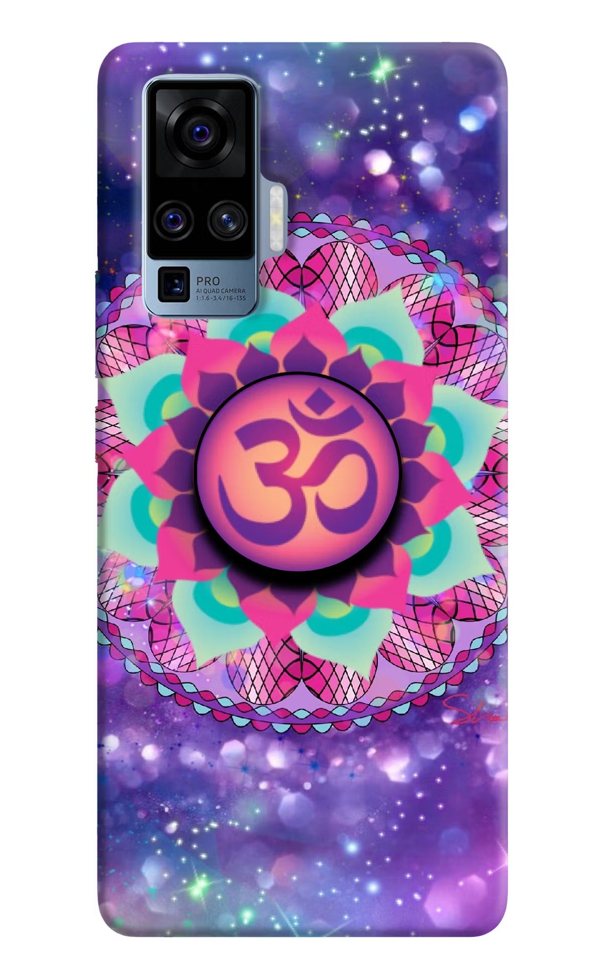 Om Purple Vivo X50 Pro Pop Case - Om Purple Vivo X50 Pro Pop Case by Casekaro Om Purple Vivo X50 Pro Pop Case by Casekaro