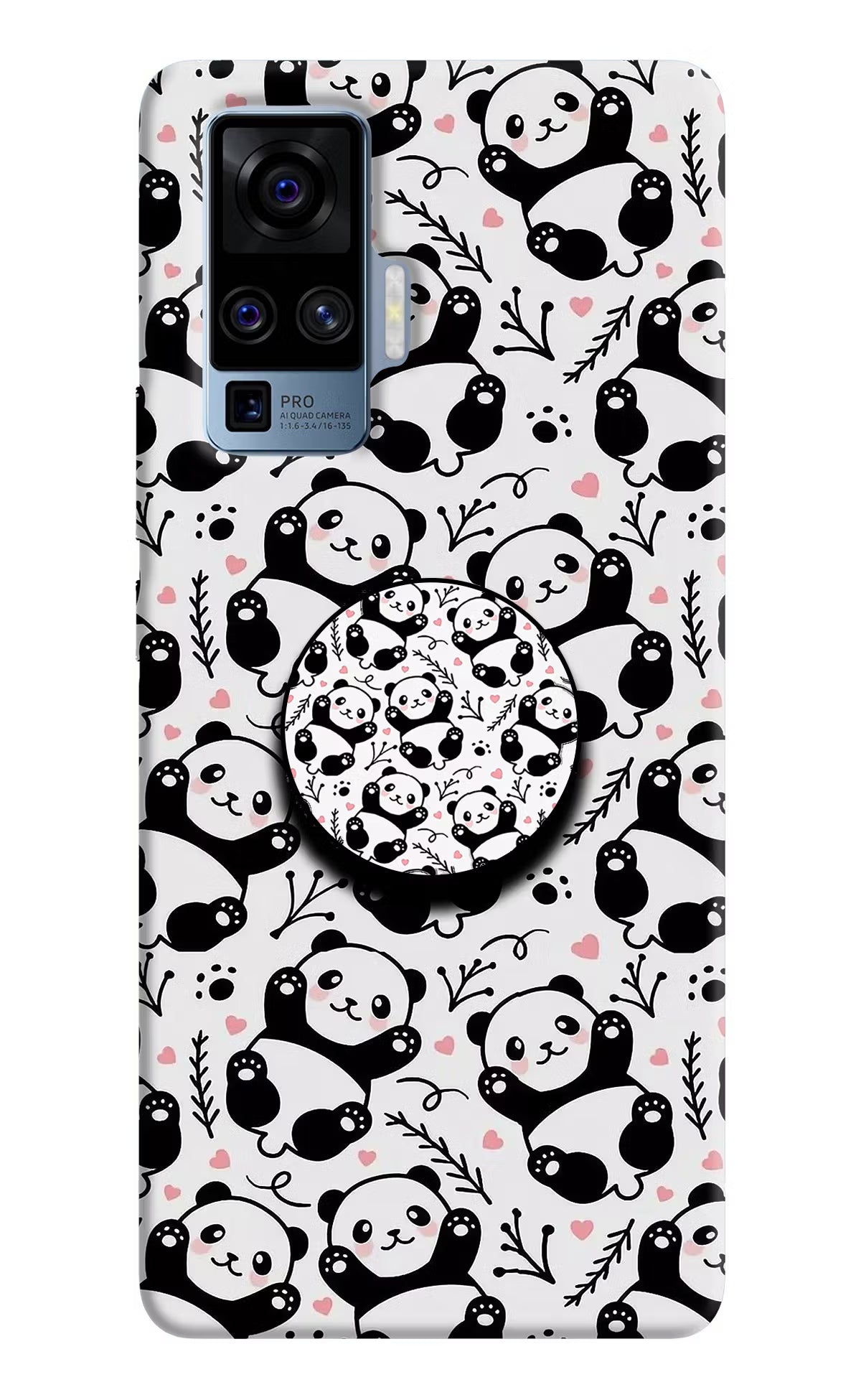 Cute Panda Vivo X50 Pro Pop Case - Cute Panda Vivo X50 Pro Pop Case by Casekaro Cute Panda Vivo X50 Pro Pop Case by Casekaro