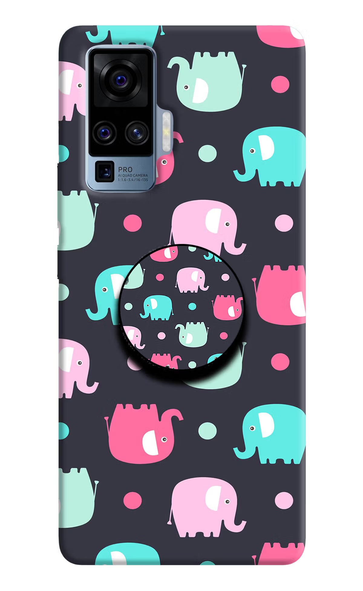 Baby Elephants Vivo X50 Pro Pop Case - Baby Elephants Vivo X50 Pro Pop Case by Casekaro Baby Elephants Vivo X50 Pro Pop Case by Casekaro