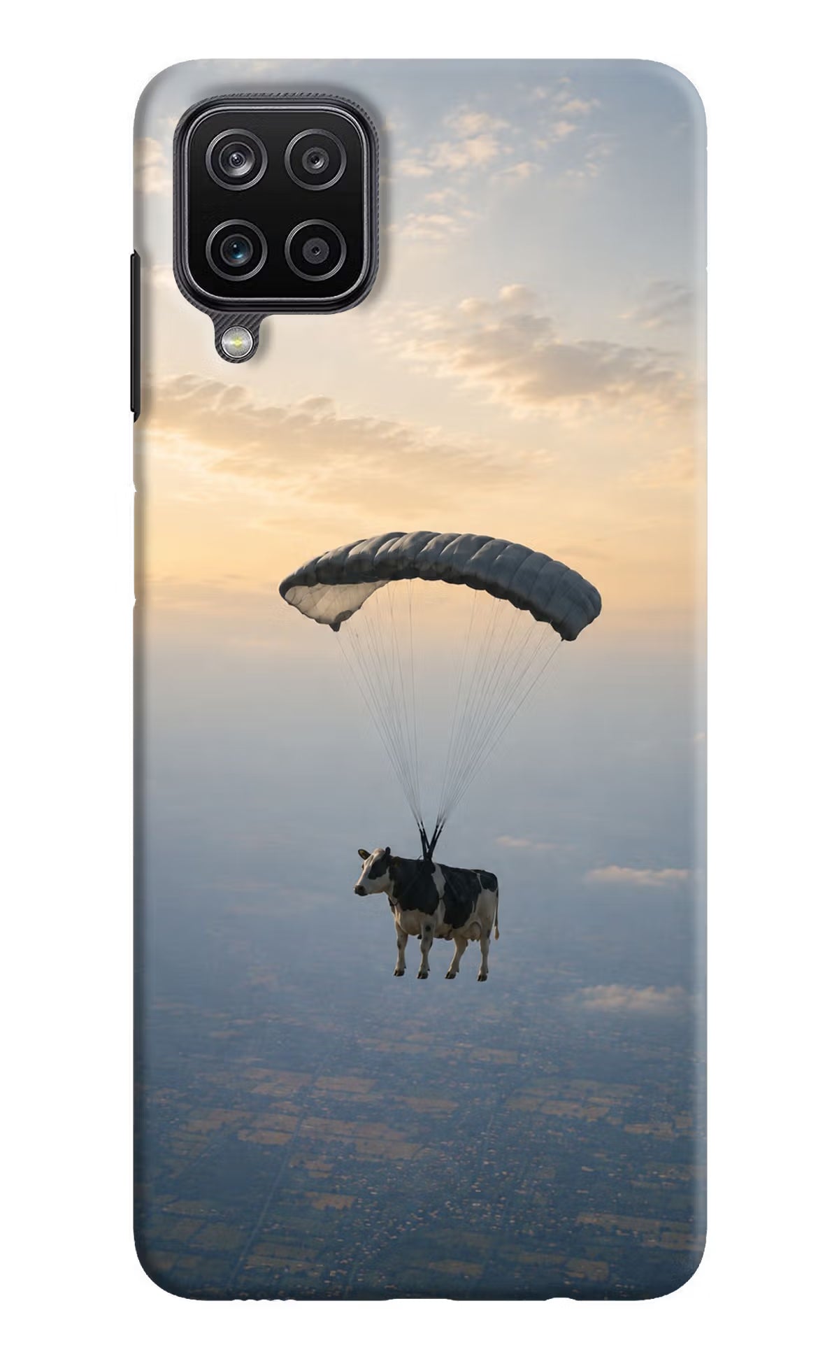 Skydiving Cow Samsung M12/F12 Back Cover - Skydiving Cow Samsung M12/F12 Back Cover Skydiving Cow Samsung M12/F12 Back Cover