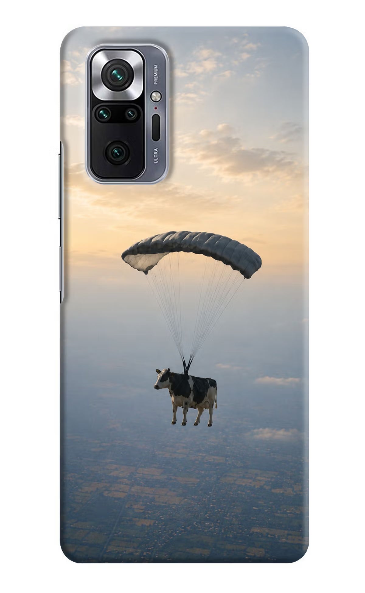 Skydiving Cow Redmi Note 10 Pro Back Cover - Skydiving Cow Redmi Note 10 Pro Back Cover Skydiving Cow Redmi Note 10 Pro Back Cover