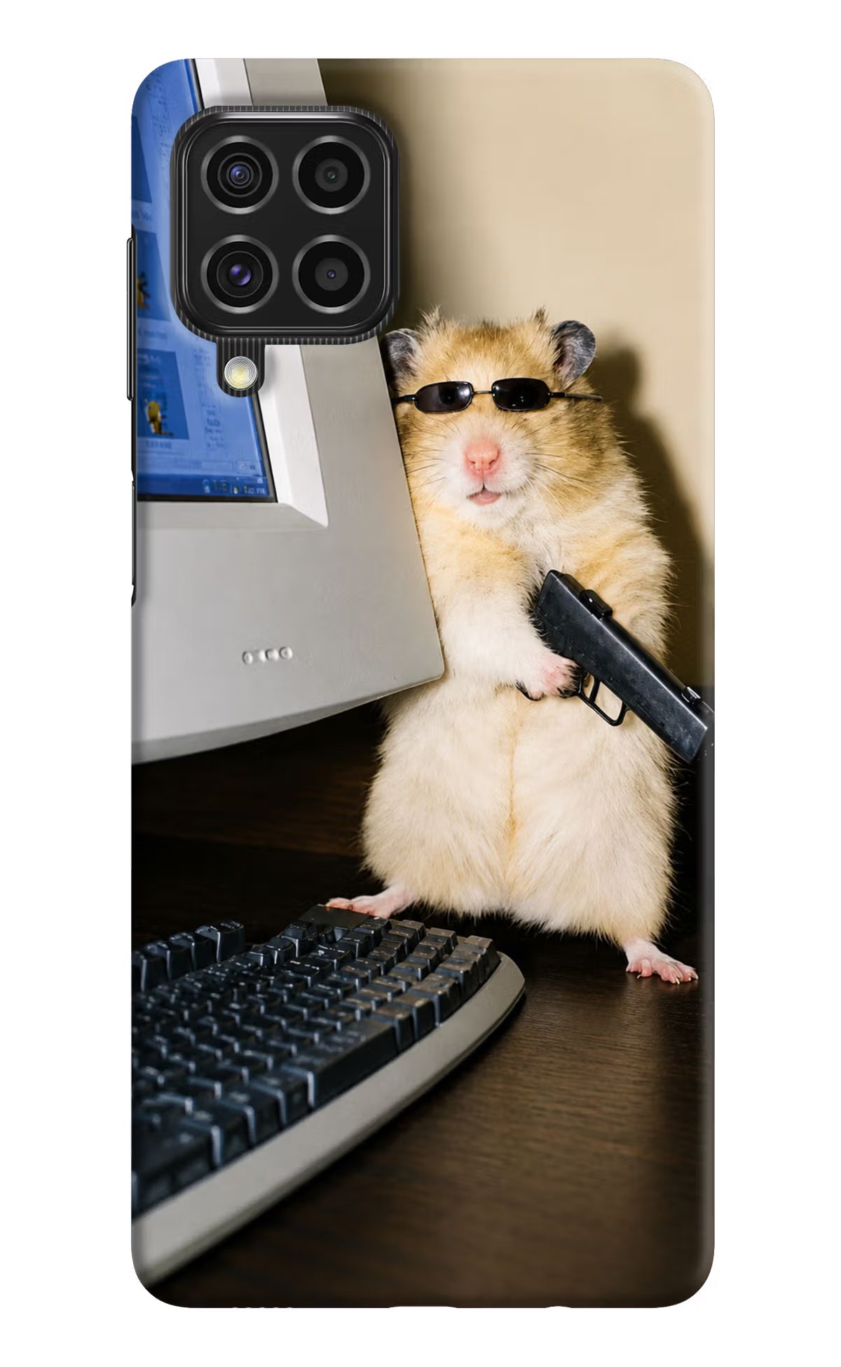 Hacker Hamster Samsung F62 Back Cover - Hacker Hamster Samsung F62 Back Cover Hacker Hamster Samsung F62 Back Cover