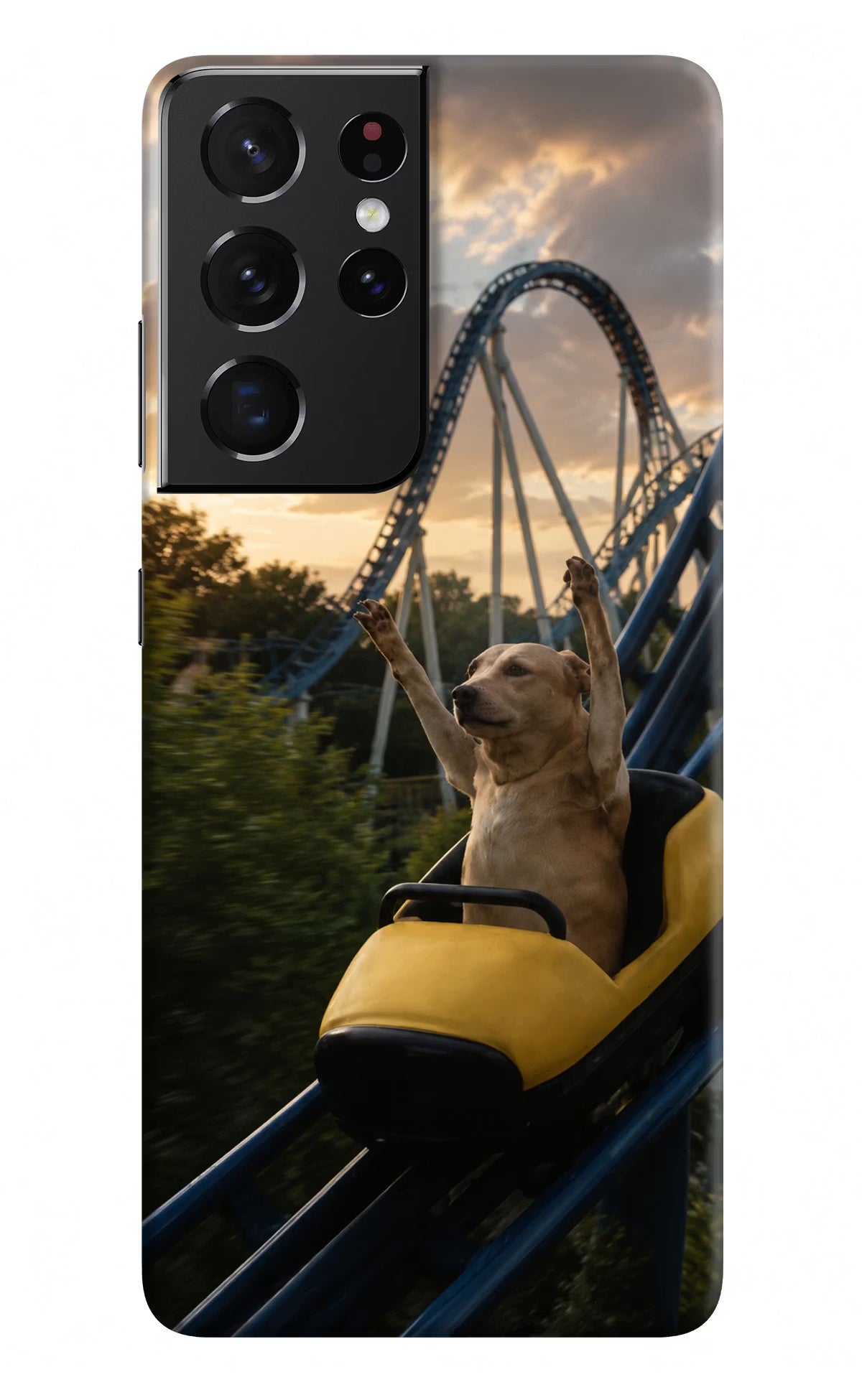 Rollercoaster Dog Samsung S21 Ultra Back Cover - Rollercoaster Dog Samsung S21 Ultra Back Cover Rollercoaster Dog Samsung S21 Ultra Back Cover