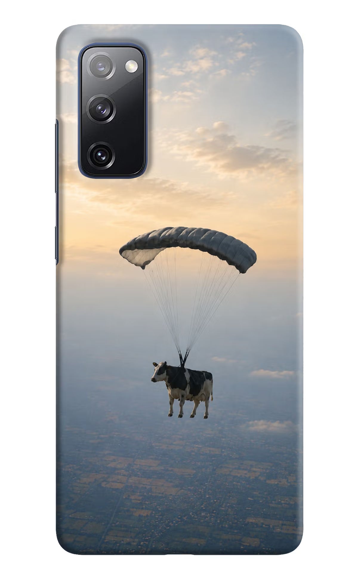 Skydiving Cow Samsung S20 FE Back Cover - Skydiving Cow Samsung S20 FE Back Cover Skydiving Cow Samsung S20 FE Back Cover