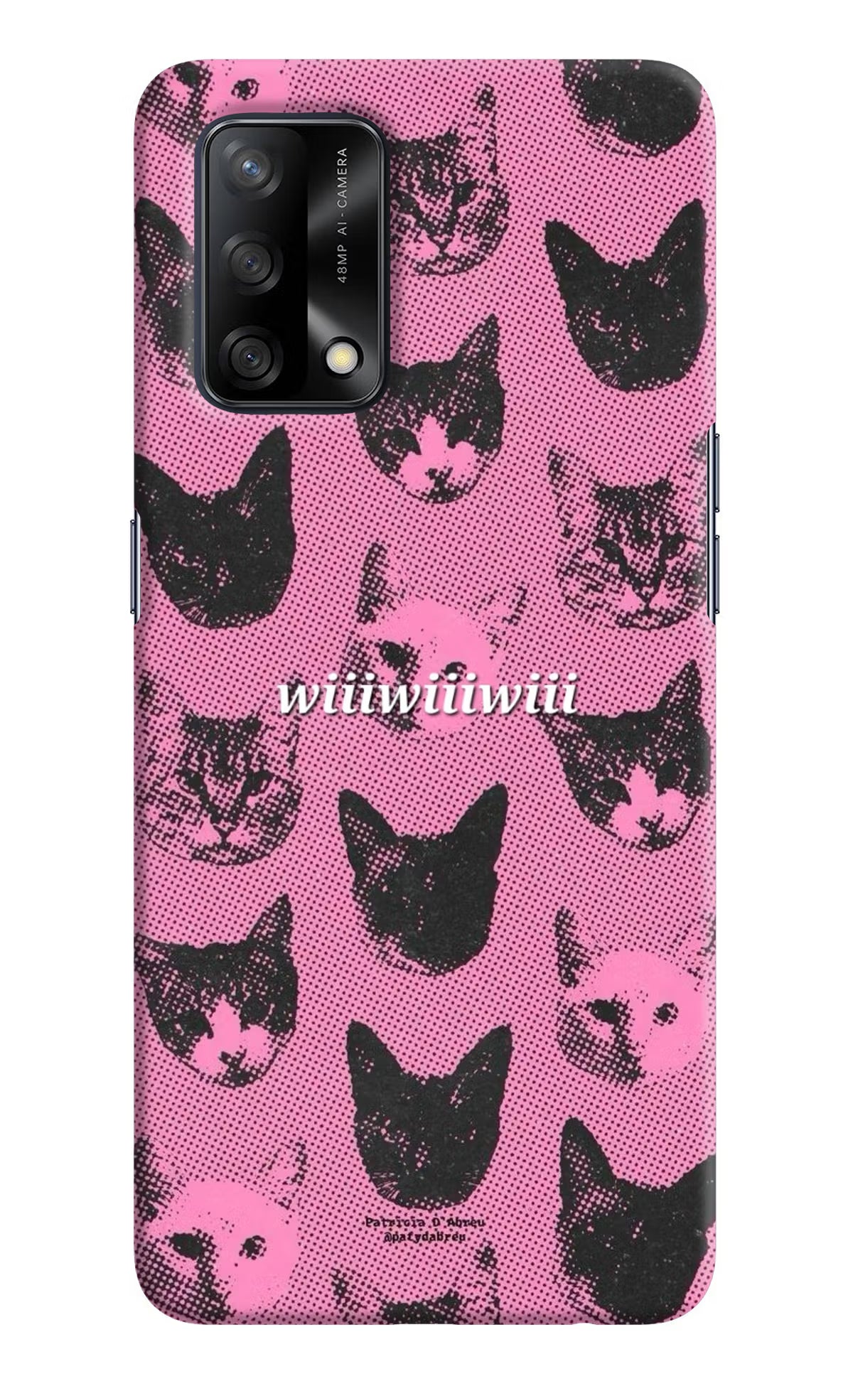 Pink Cats Oppo F19/F19s Back Cover - Pink Cats Oppo F19/F19s Back Cover Pink Cats Oppo F19/F19s Back Cover