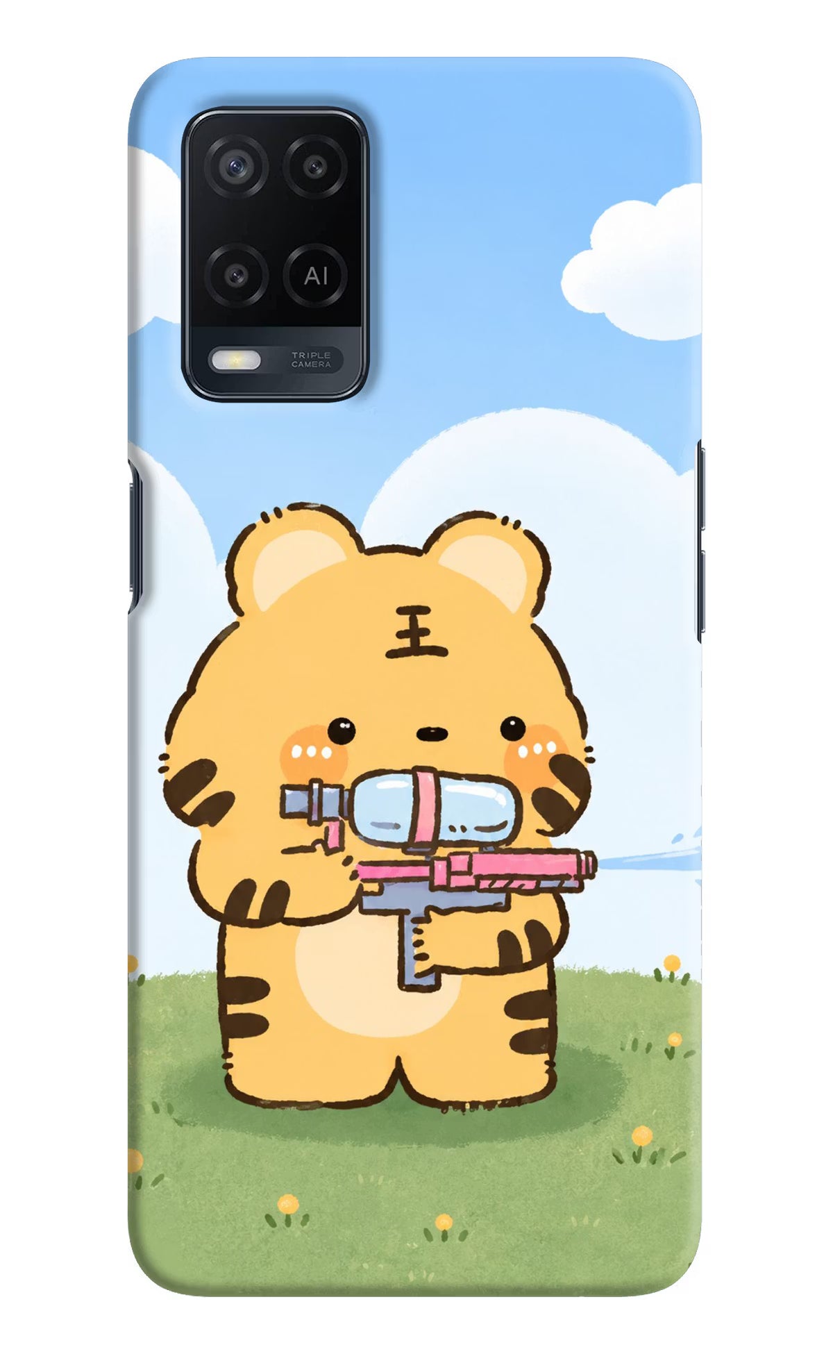 Tiger Treat Oppo A54 Back Cover - Tiger Treat Oppo A54 Back Cover Tiger Treat Oppo A54 Back Cover
