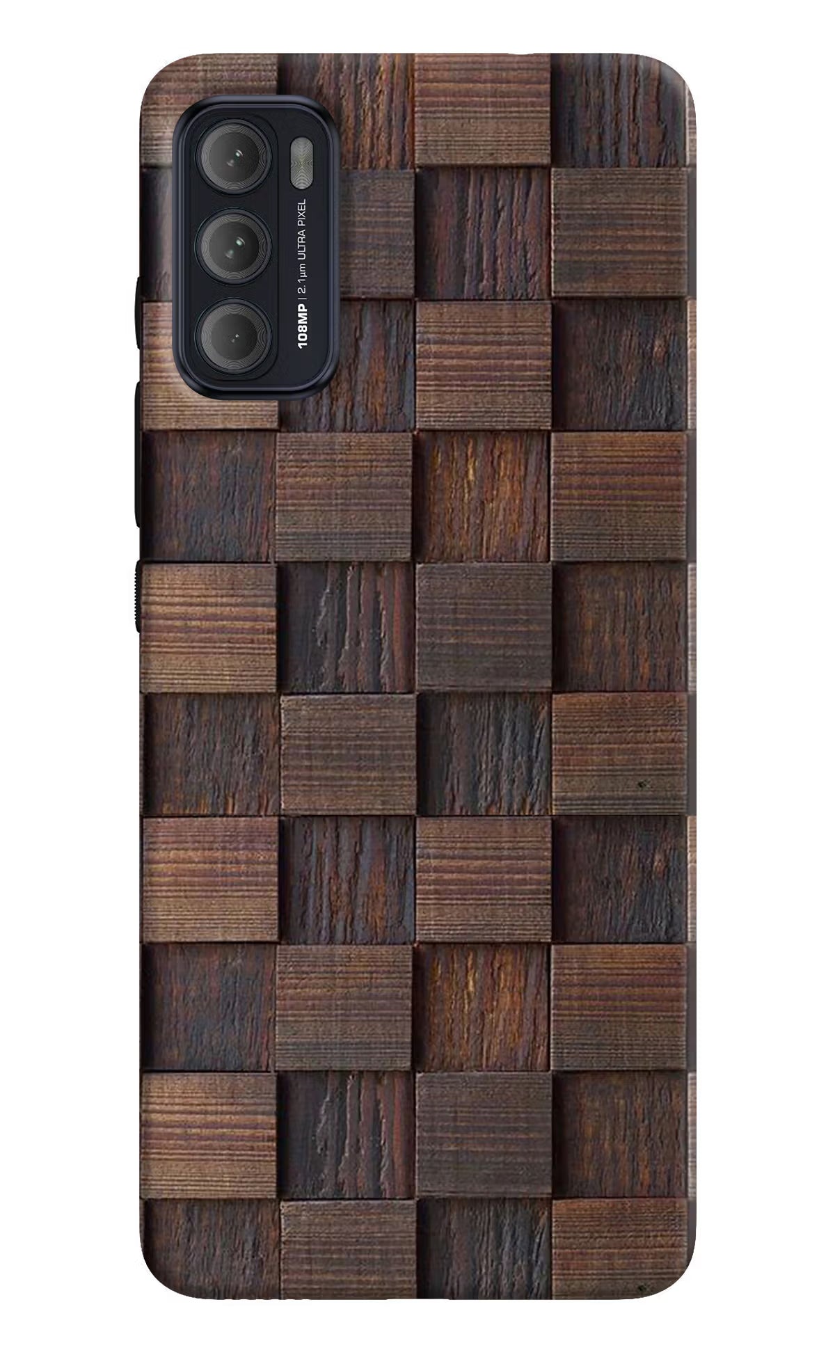 Wooden Cube Design Moto G60/G40 Fusion Back Cover