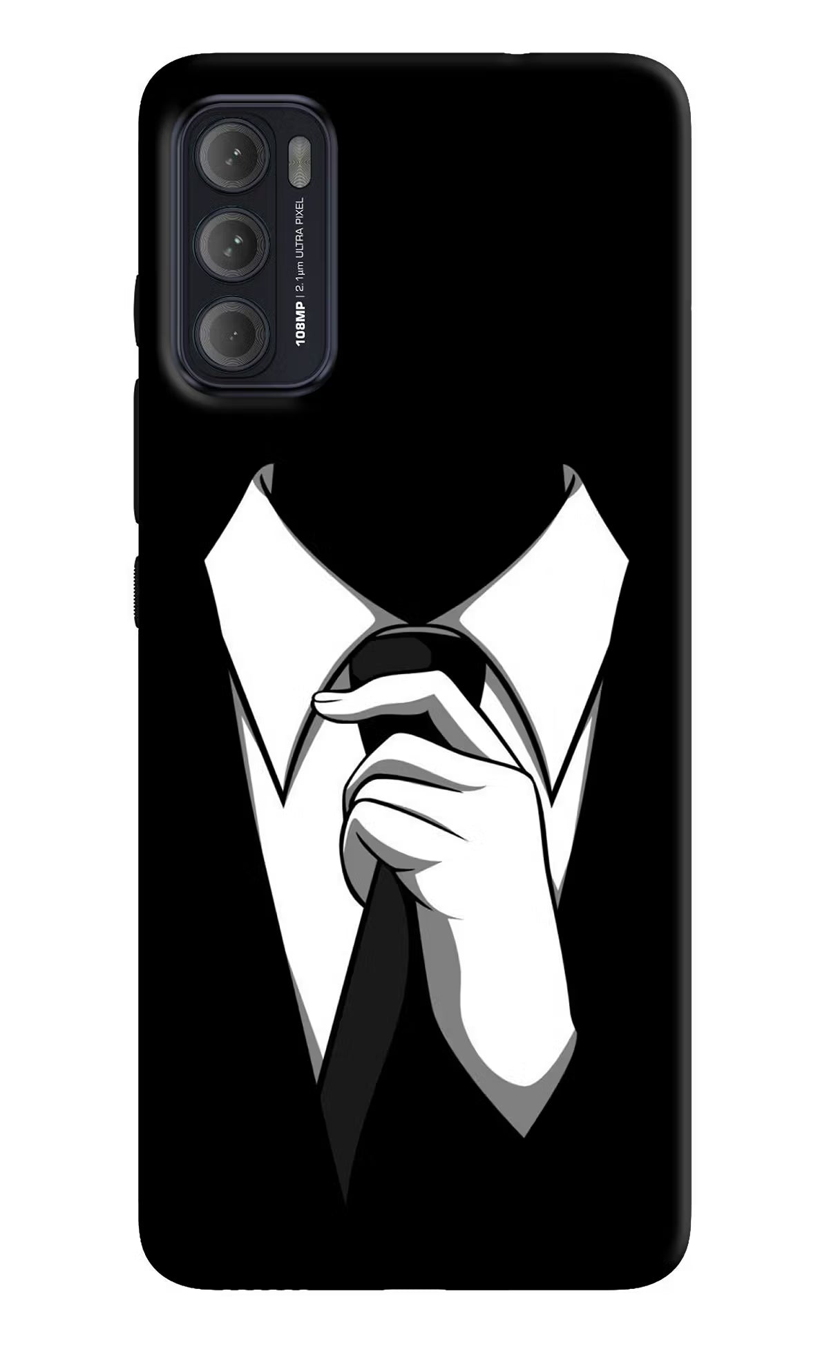 Black Tie Moto G60/G40 Fusion Back Cover - Black Tie Moto G60/G40 Fusion Back Cover Black Tie Moto G60/G40 Fusion Back Cover