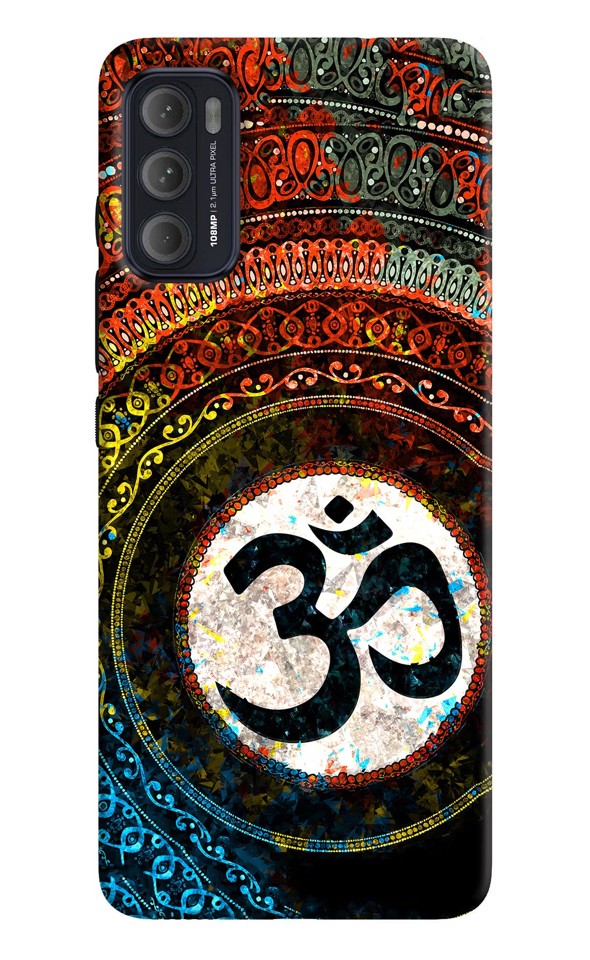 Om Cultural Moto G60/G40 Fusion Back Cover - Om Cultural Moto G60/G40 Fusion Back Cover Om Cultural Moto G60/G40 Fusion Back Cover