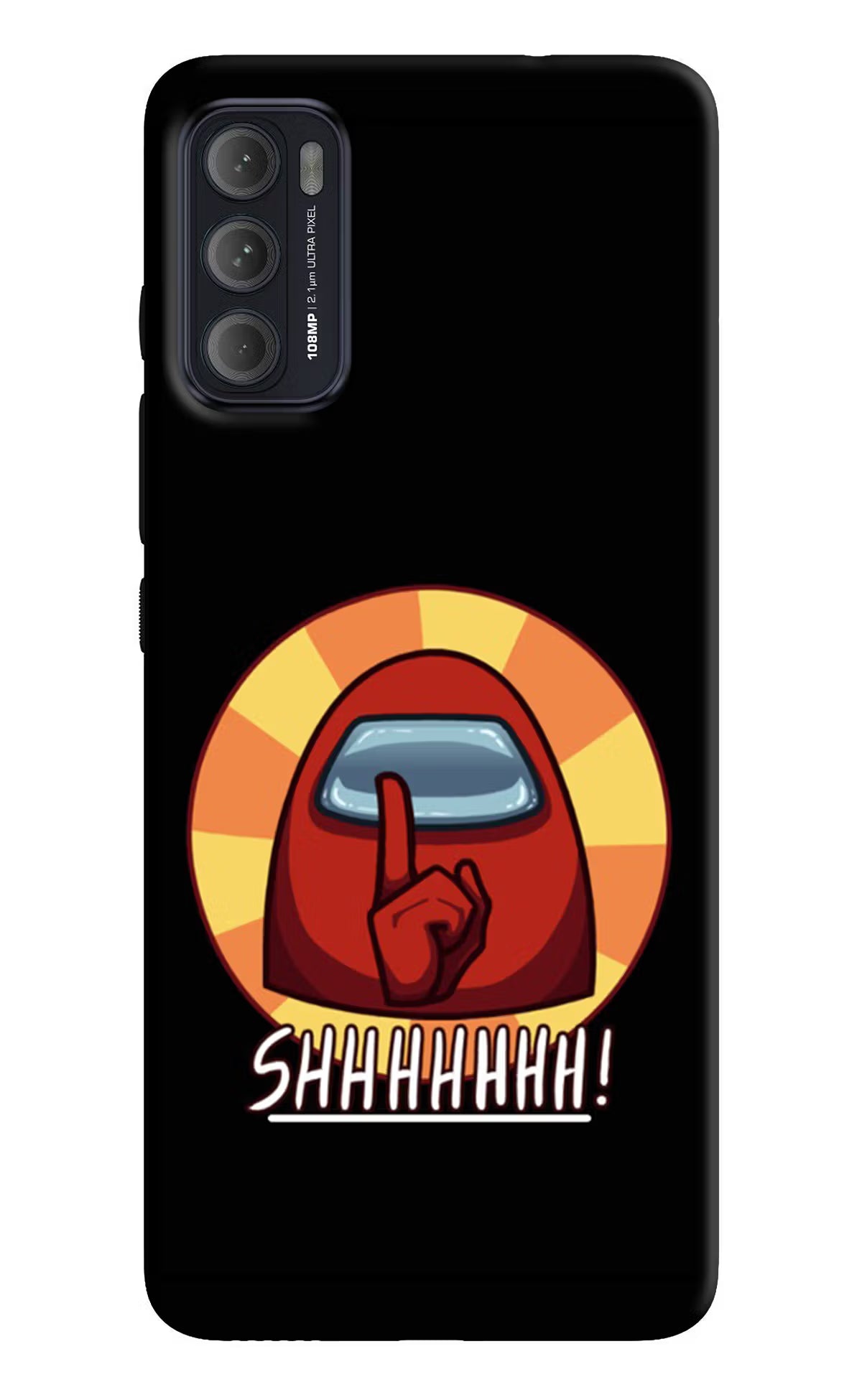 Among Us Shhh! Moto G60/G40 Fusion Back Cover - Among Us Shhh! Moto G60/G40 Fusion Back Cover Among Us Shhh! Moto G60/G40 Fusion Back Cover