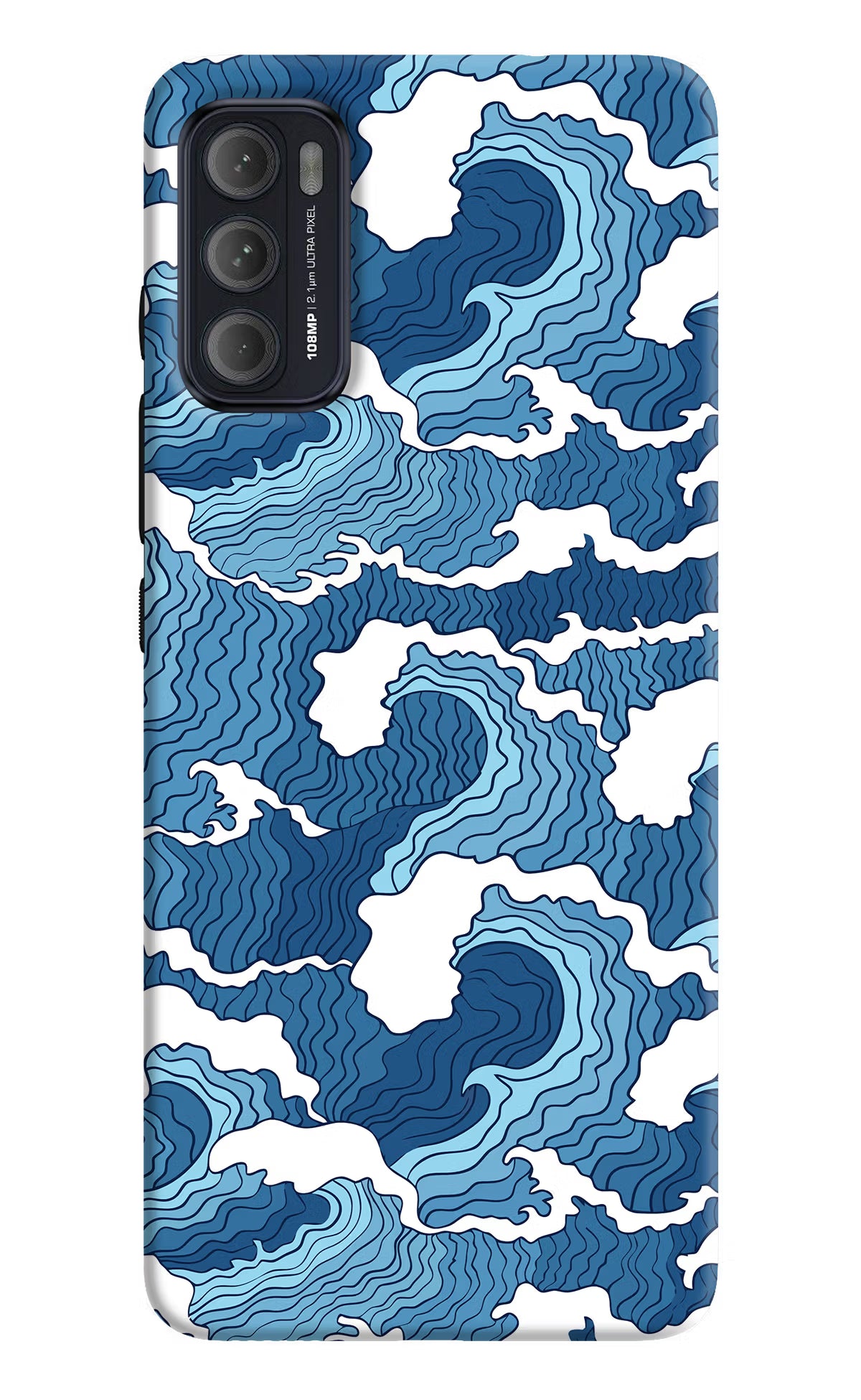 Blue Waves Moto G60/G40 Fusion Back Cover - Blue Waves Moto G60/G40 Fusion Back Cover Blue Waves Moto G60/G40 Fusion Back Cover