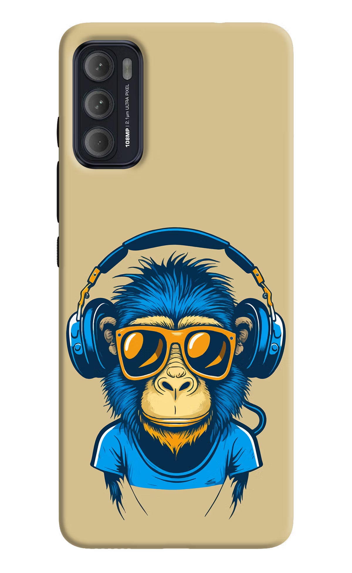 Monkey Headphone Moto G60/G40 Fusion Back Cover