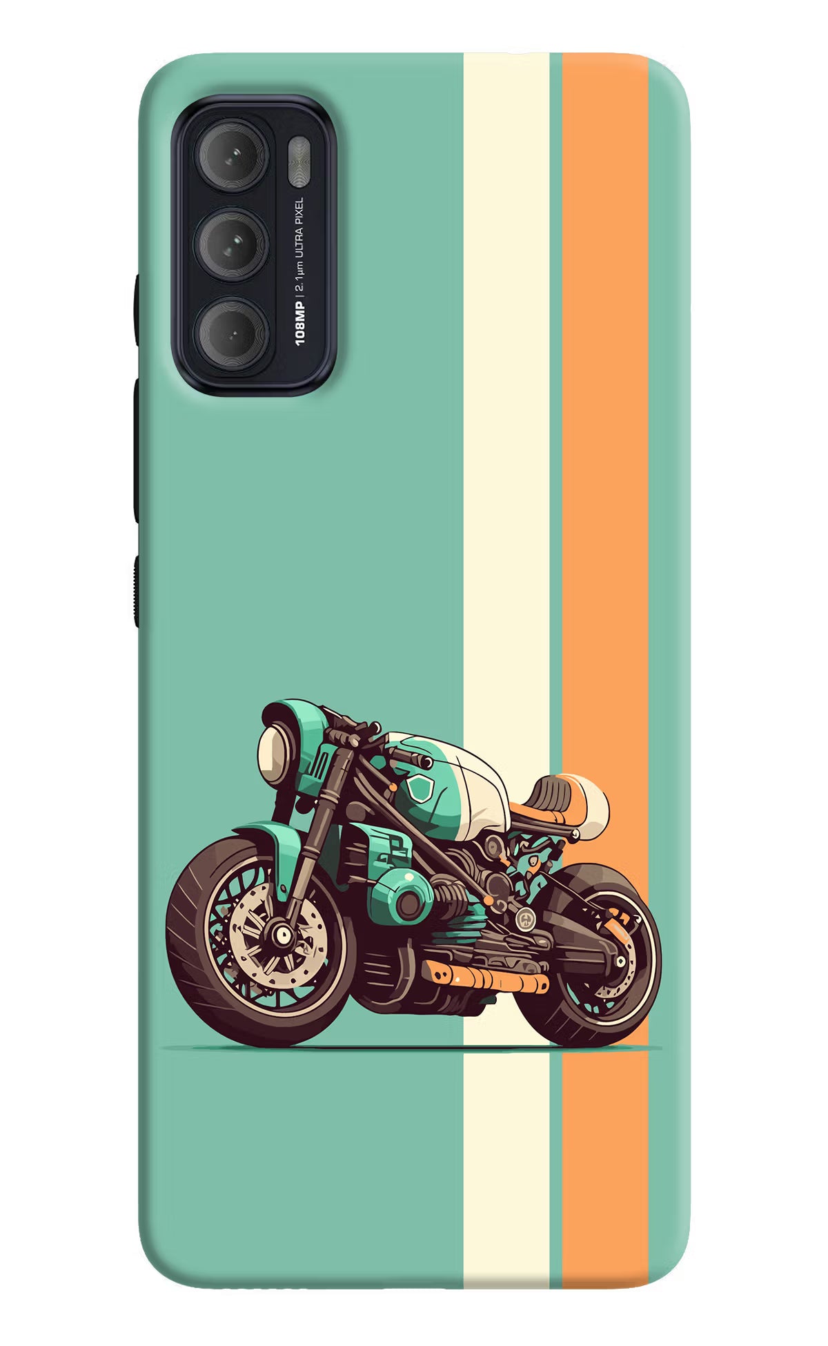 Striped Moto Drift Moto G60/G40 Fusion Back Cover