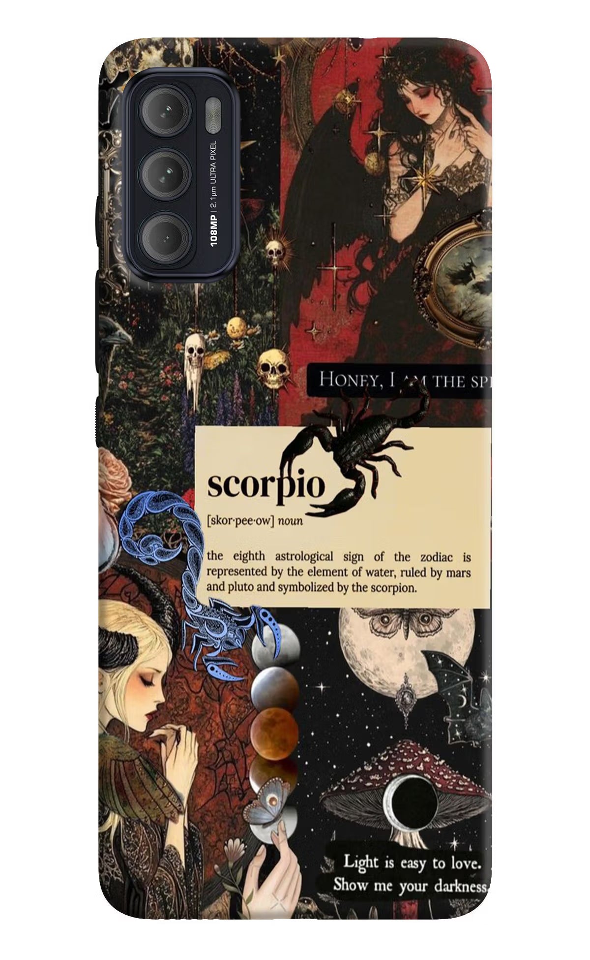 Scorpio Zodiac Moto G60/G40 Fusion Back Cover - Scorpio Zodiac Moto G60/G40 Fusion Hard Case Back Cover by Casekaro Scorpio Zodiac Moto G60/G40 Fusion Hard Case Back Cover by Casekaro