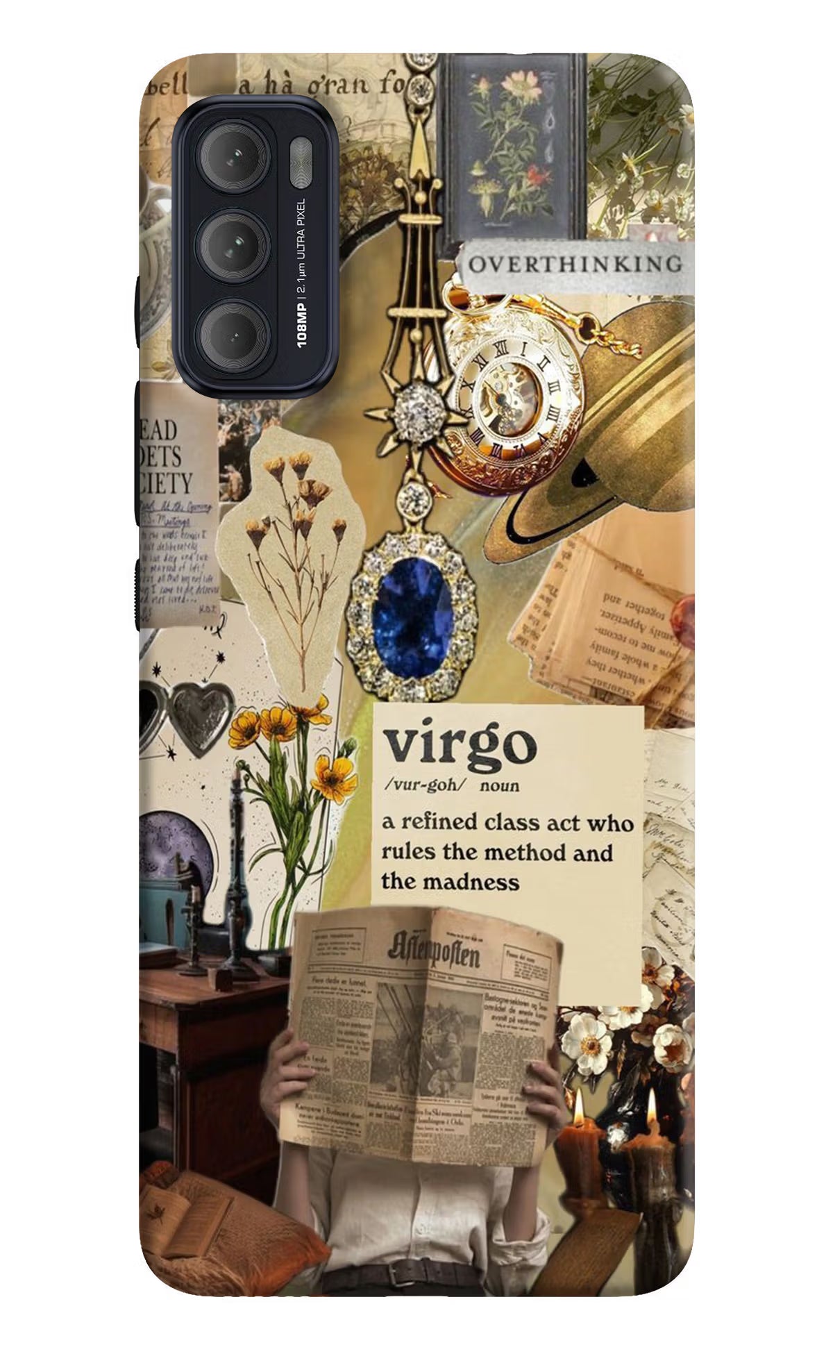 Virgo Zodiac Moto G60/G40 Fusion Back Cover - Virgo Zodiac Moto G60/G40 Fusion Hard Case Back Cover by Casekaro Virgo Zodiac Moto G60/G40 Fusion Hard Case Back Cover by Casekaro