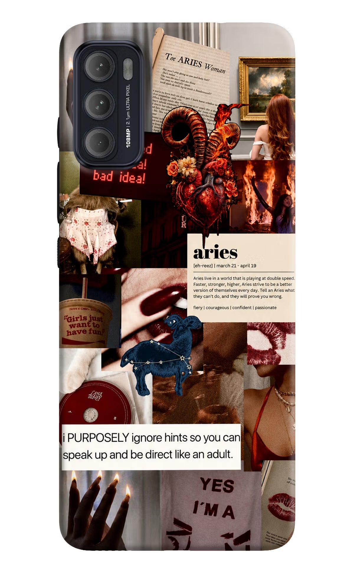 Zodiac Aries Moto G60/G40 Fusion Back Cover - Zodiac Aries Moto G60/G40 Fusion Back Cover Zodiac Aries Moto G60/G40 Fusion Back Cover