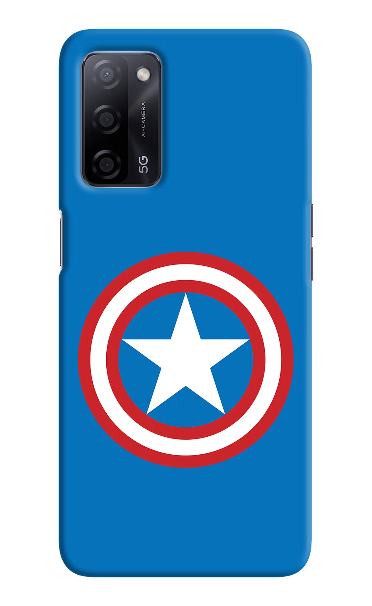Captain America Logo Oppo A53s 5G Back Cover - Captain America Logo Oppo A53s 5G Hard Case Back Cover by Casekaro Captain America Logo Oppo A53s 5G Hard Case Back Cover by Casekaro
